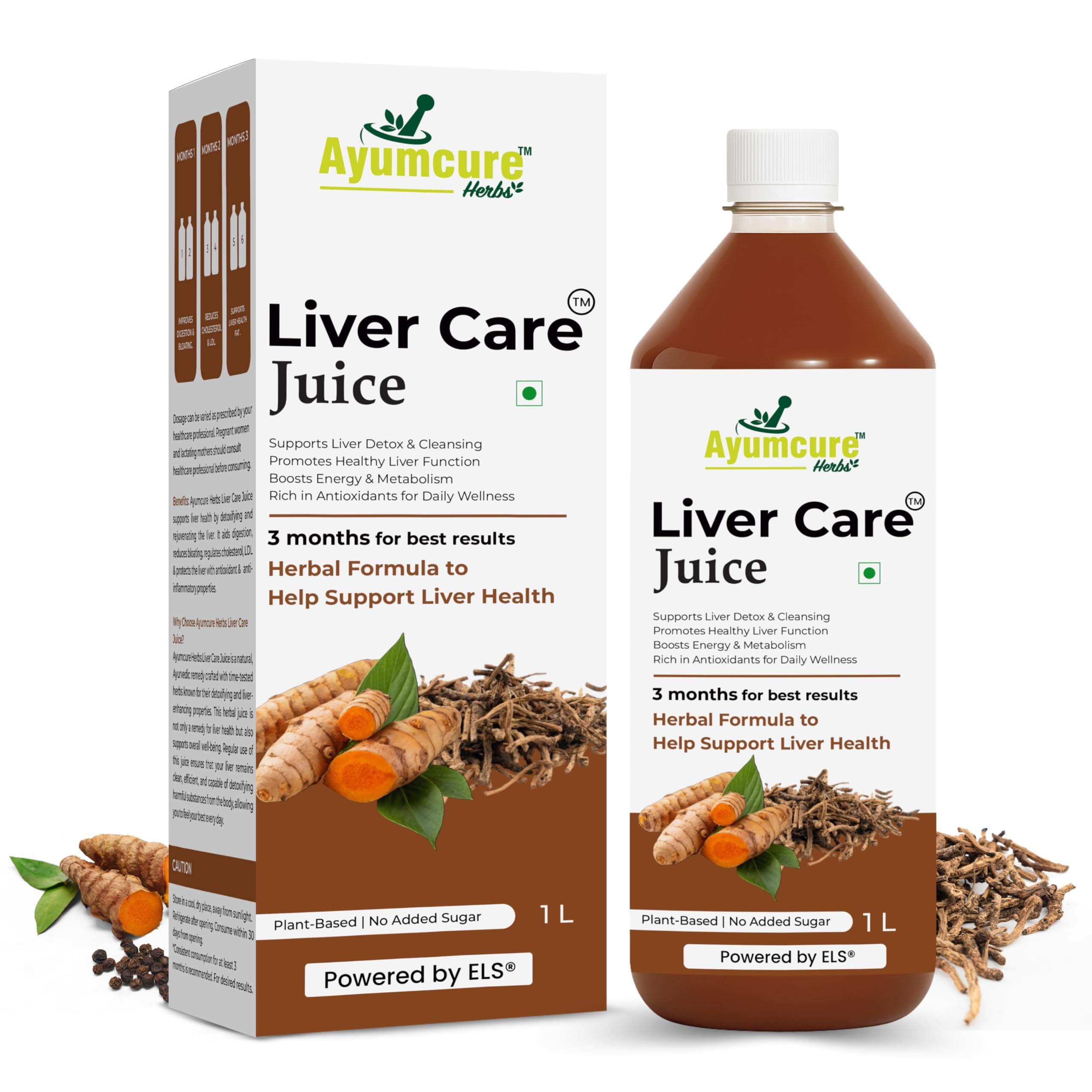 Ayumcure Liver Care Juice | Ayurvedic Herbs Blend for Natural Antioxidant Support, Liver Detox & Cleansing