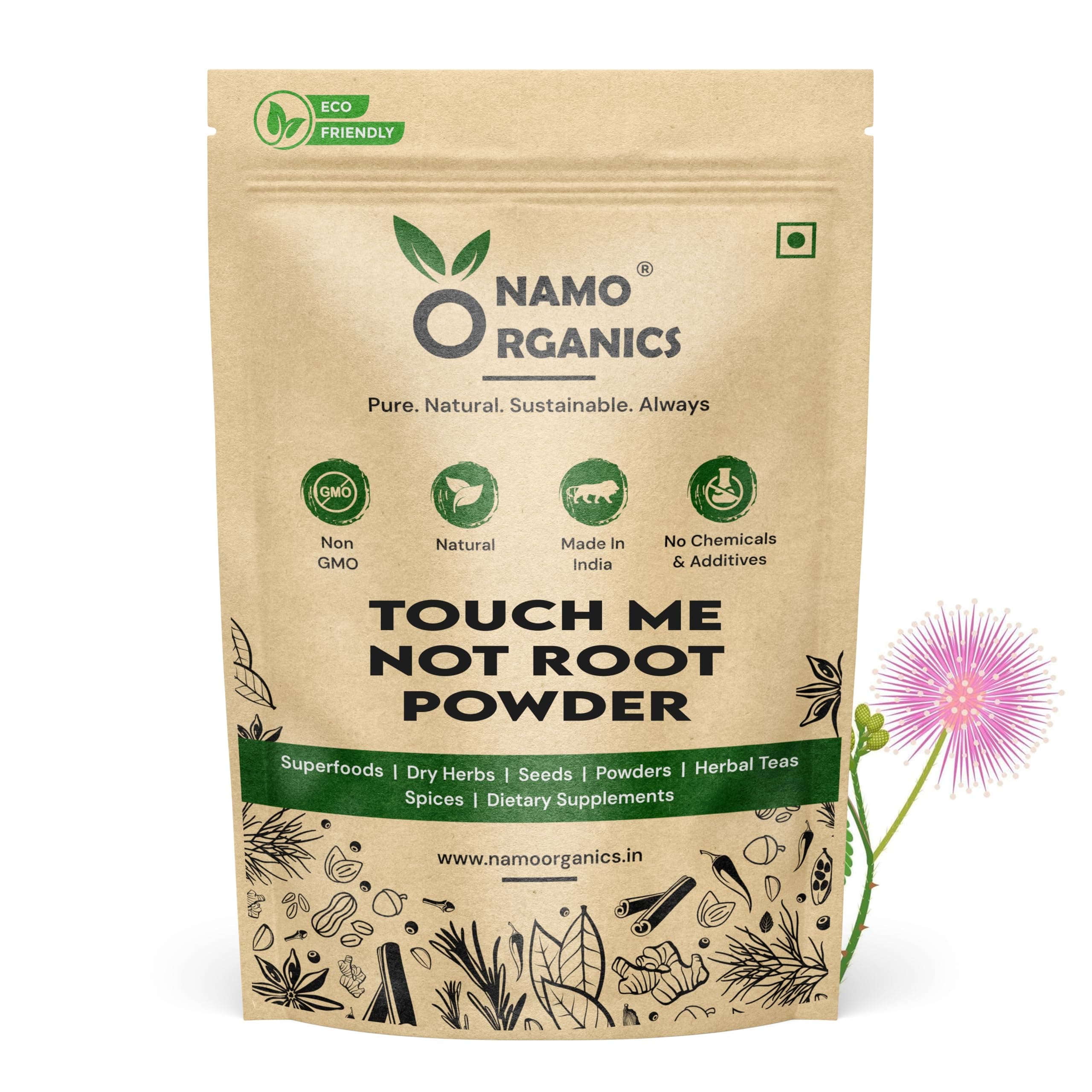 Namo - Touch Me Not Plant Root Powder - 100 gm Mimosa Pudica | Lajjalu | Lajwanti 100gm