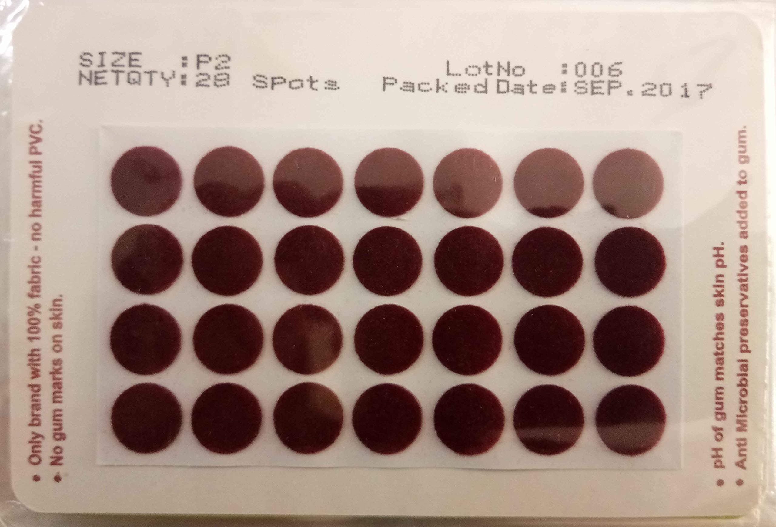 EYETEX PALLAVI BINDI P2 MAROON PACK OF 15