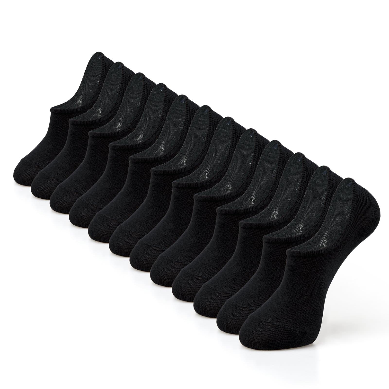 IDEGG Aptoden Anti Crack Full Length Silicone Foot Protector Moisturizing Socks For Foot-Care And Heel Cracks,Socks For Cracked Feet,Heel Pad For Heel Pain,Anti Crack Heel Socks (Full Heel) - Black