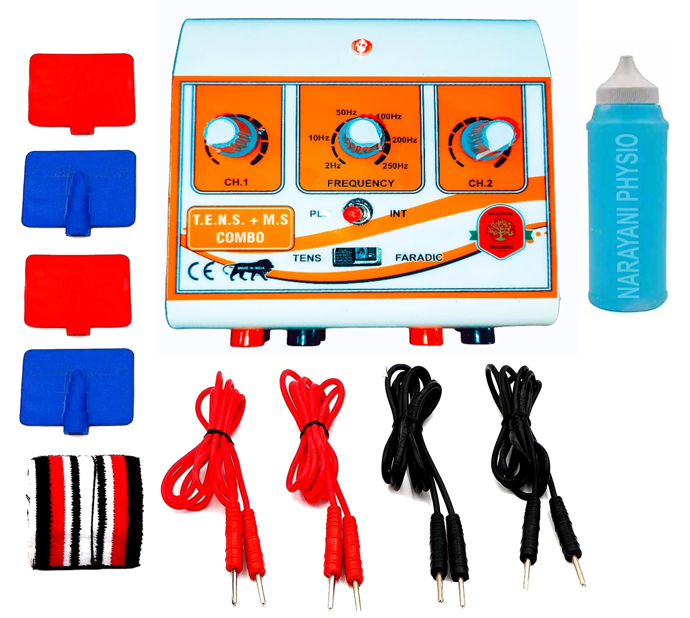 NARAYANI TRADERS Advanced Compact TENS Machine & Body Massager – Ultimate Pocket Sized Pain Management Solution – Multicolour Digital Pulse Stimulator for Instant Neck, Back & Shoulder Relief (Includes 2/4 Pads)