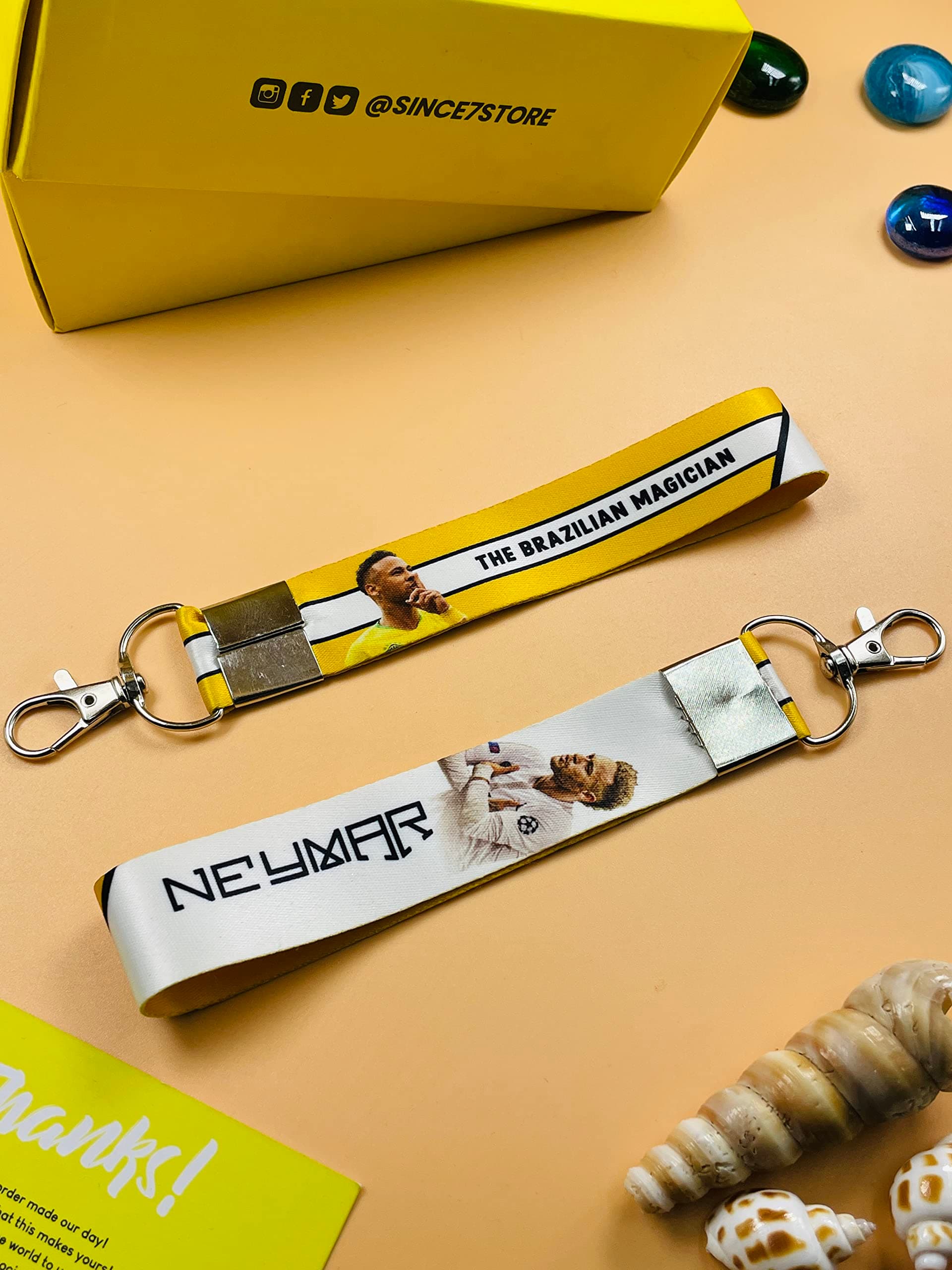 SINCE 7 STORE Neymar Jr Premium Double Sided Printed Keychain