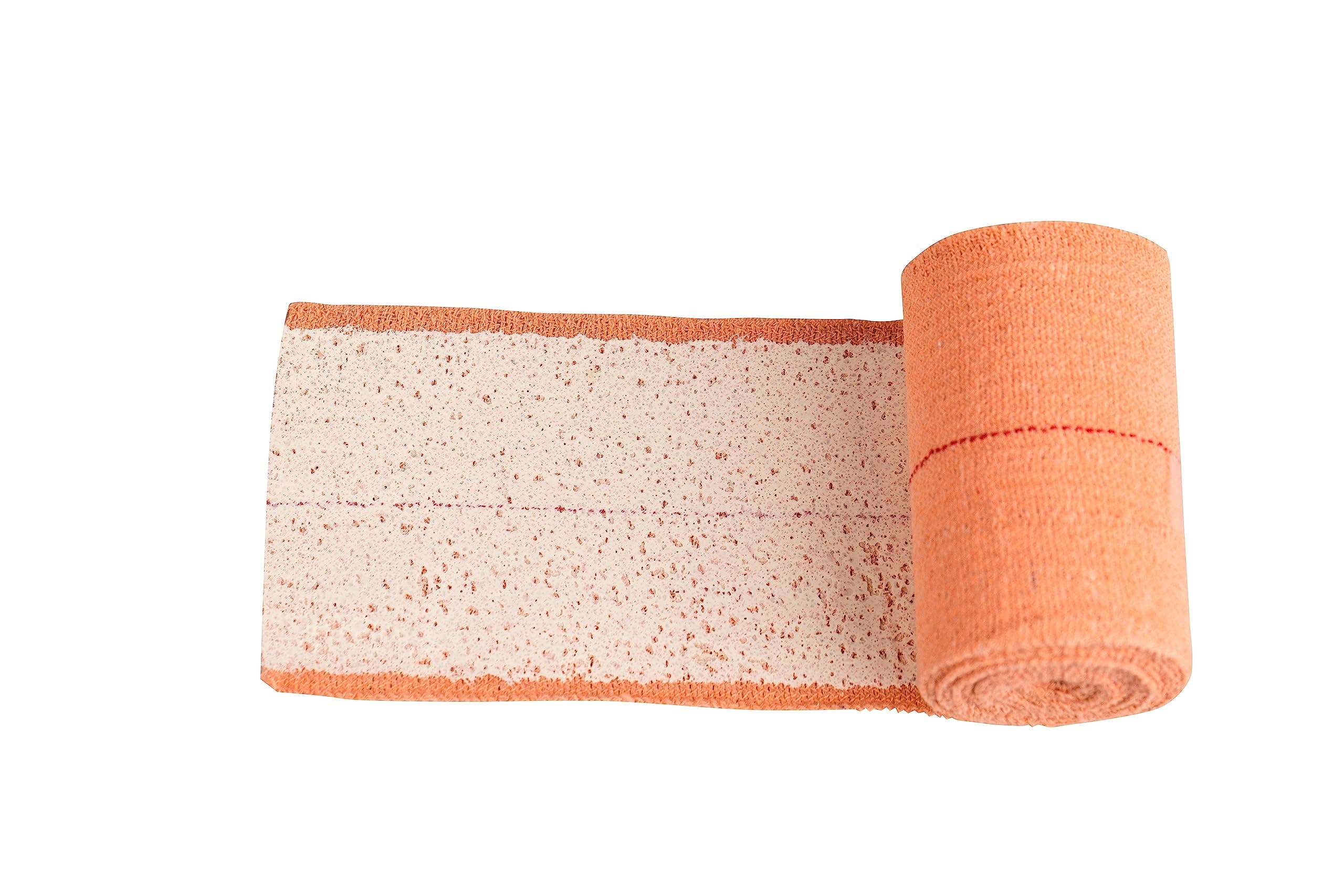 NUVOPLAST Elastic Adhesive Bandage (10cm x 4m) - 1 Roll | Self-Adhesive | Flexible & Skin-Safe Support Wrap | Breathable, for Sprains, Strains, Swelling, Compression Therapy, Wound Dressing, Sports Injuries, Joint Support, First Aid, and Post-Injury Recovery