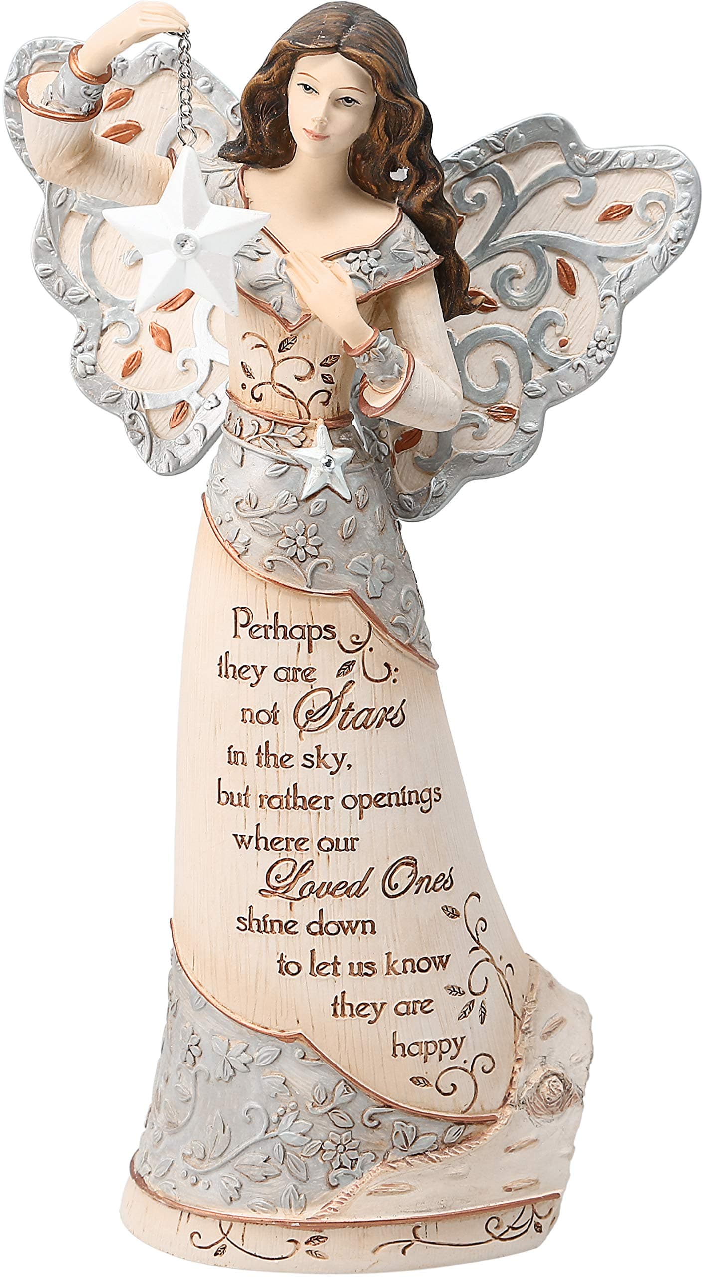 Pavilion Company Elements 23cm Sympathy Angel Holding Star, Stars in