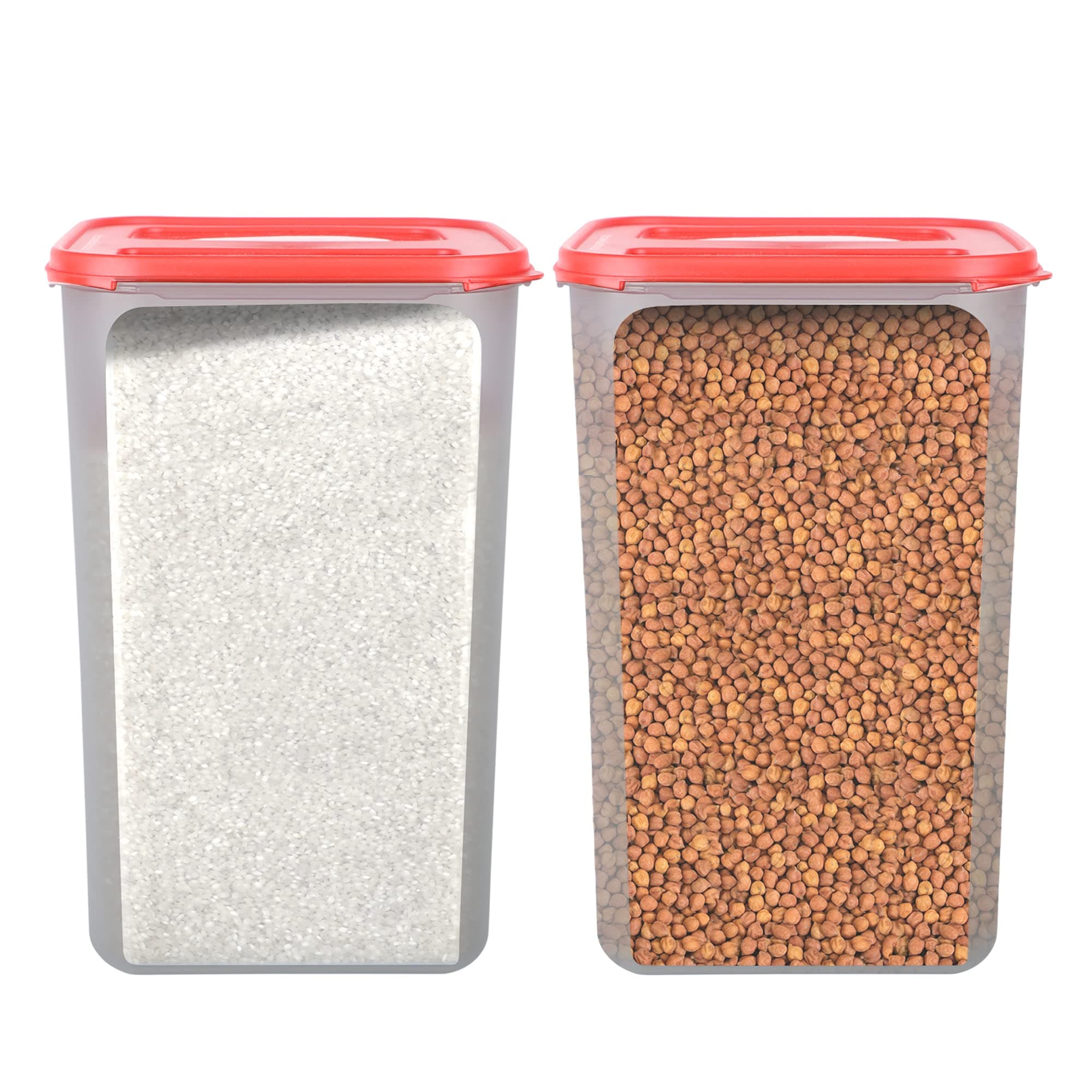 Cutting EDGE 2X Series 7.5L Airtight Modular Container, Set of 2 (Red)