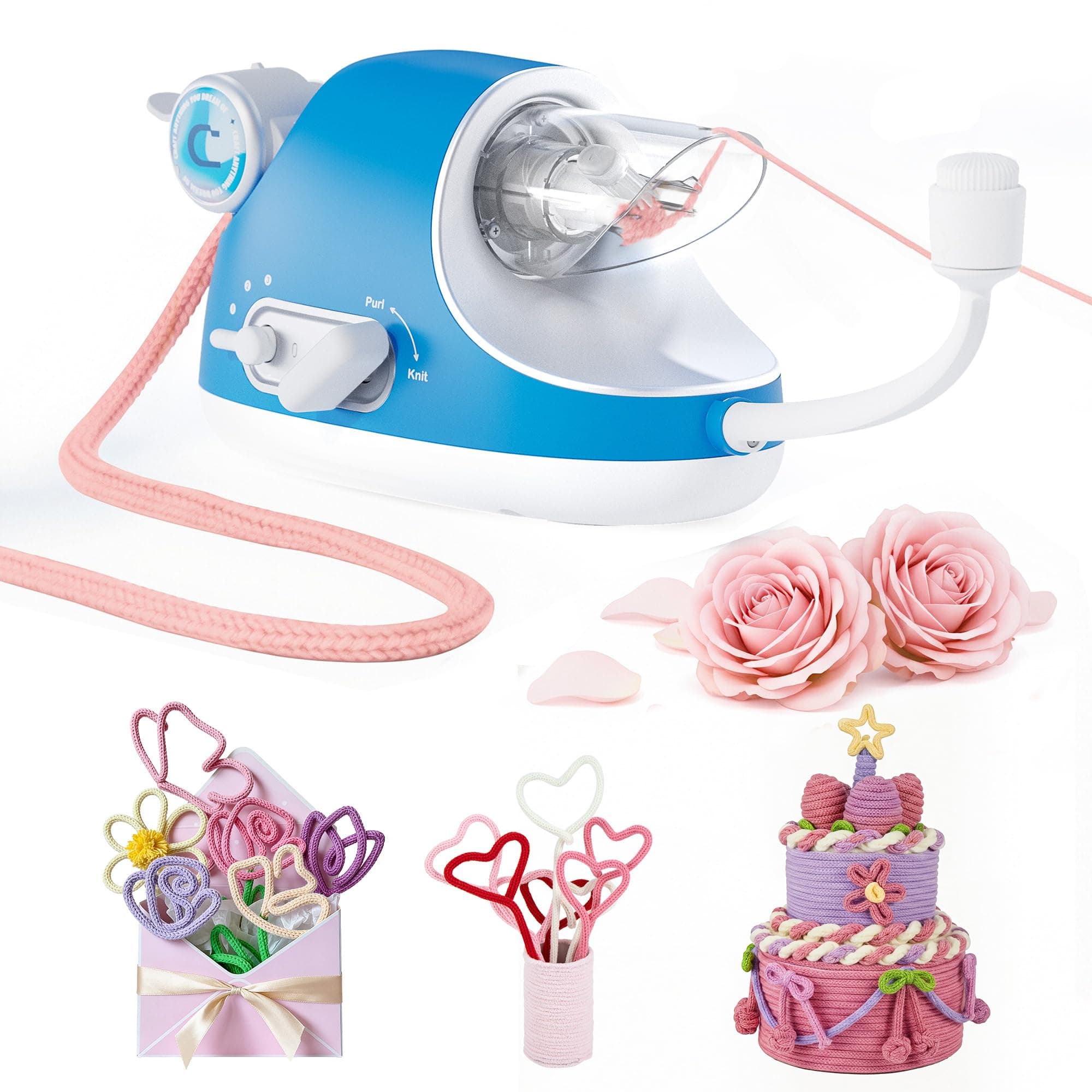 Caydo Automatic i Cord Knitting Machine Pro for Fast DIY Handmade Crafts