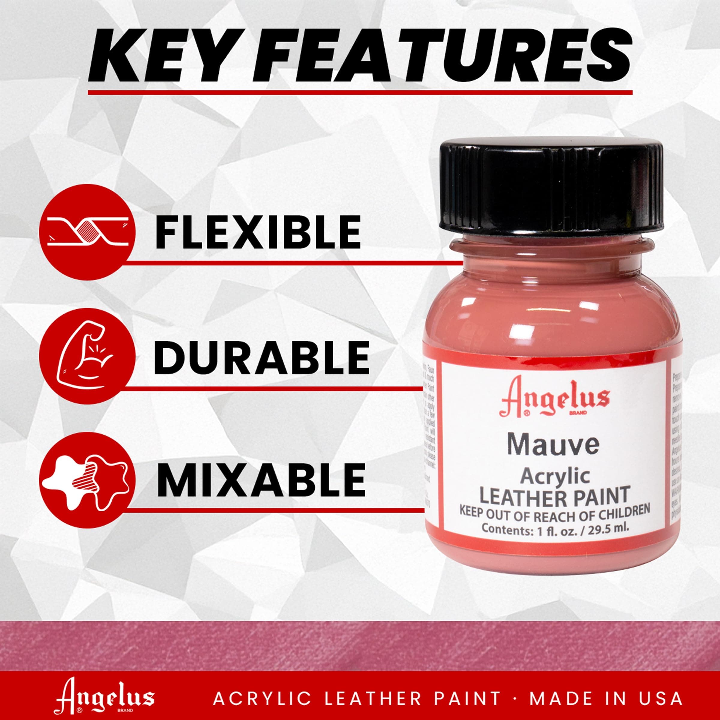 Angelus Leather Paint 1 Oz Mauve