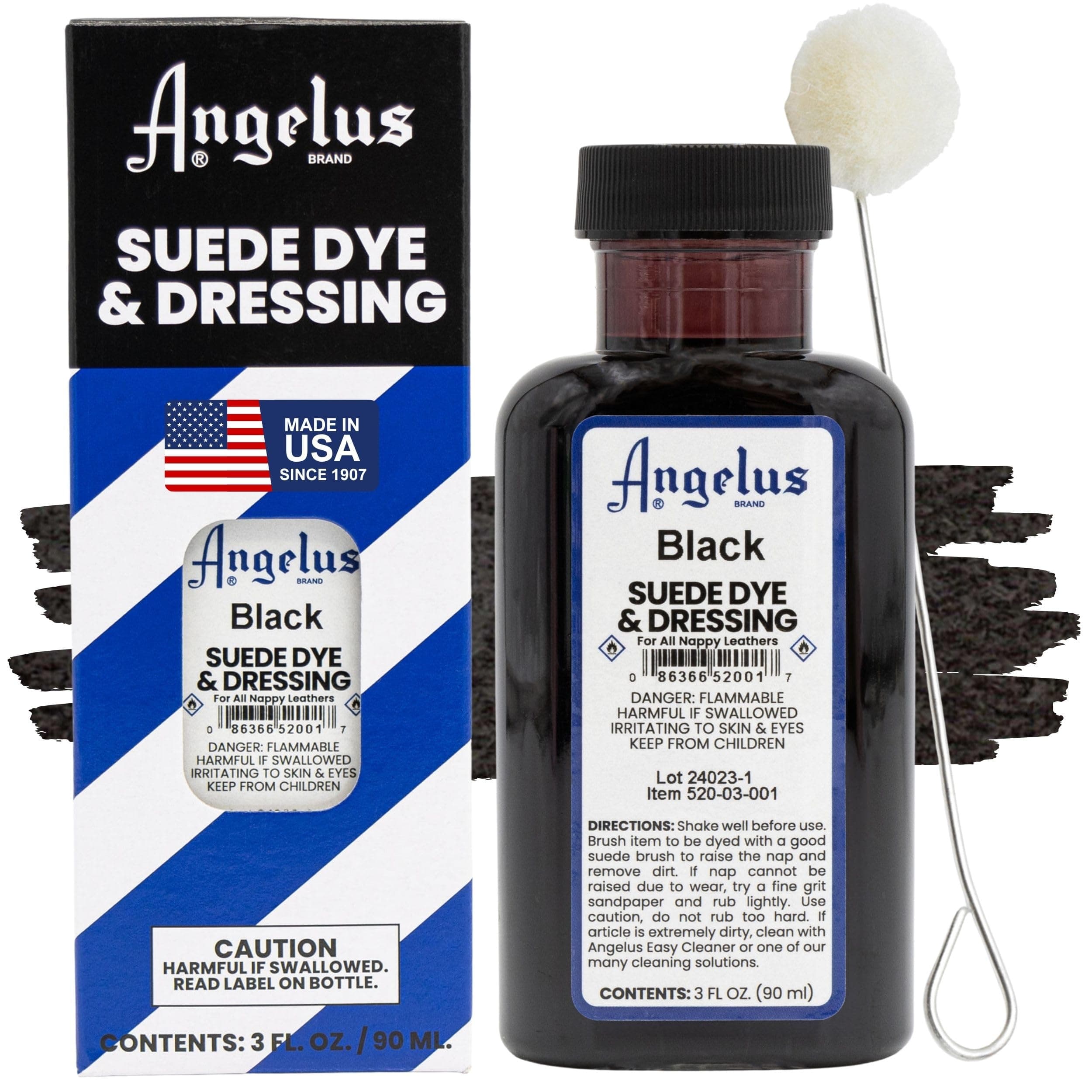Angelus Suede Dye Black