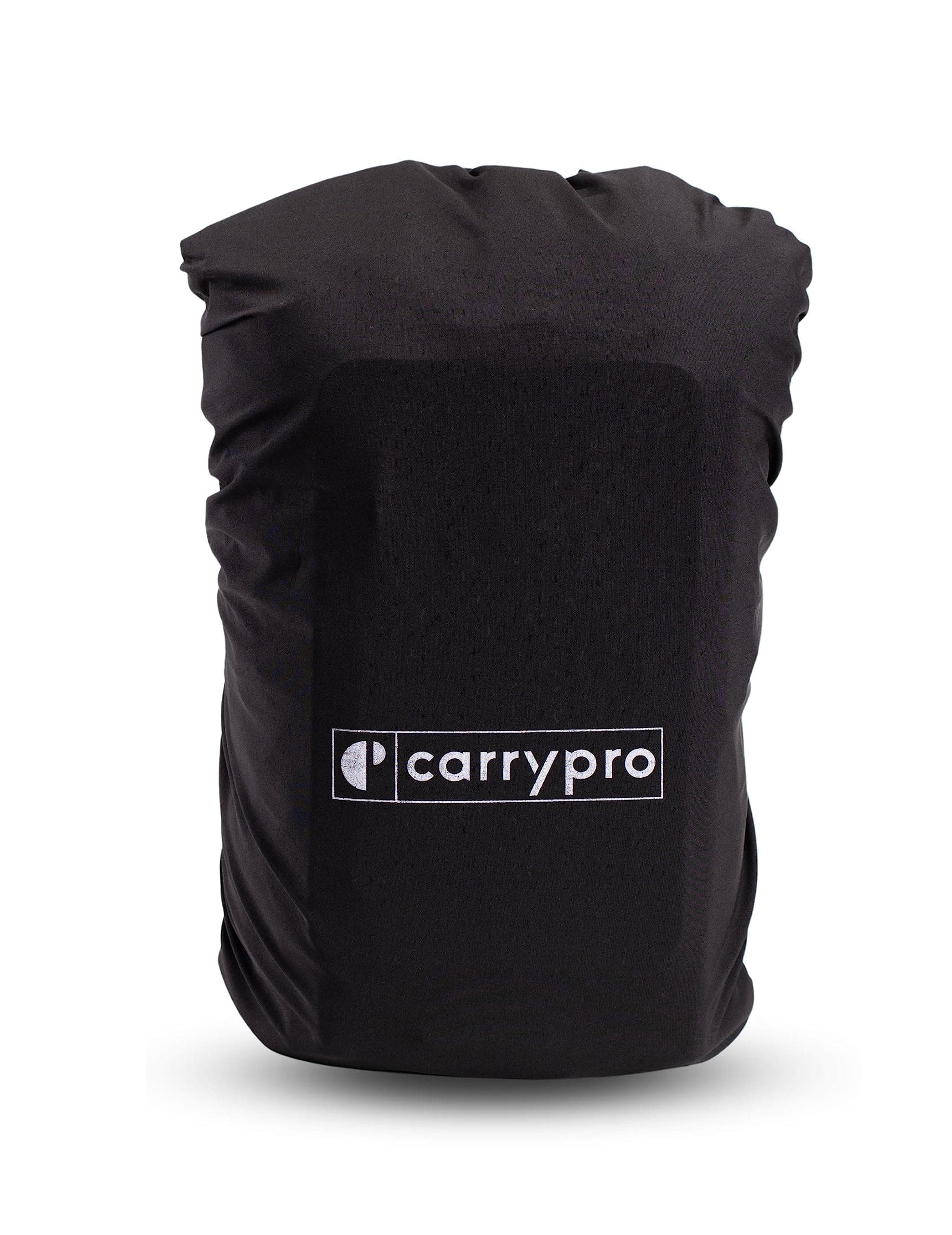 CarryPro Waterproof Rain & Dust Cover for Backpacks (15L-24L) – Adjustable Elastic Fit for School, College, Office & Hiking Bags | Black, Durable & Protective