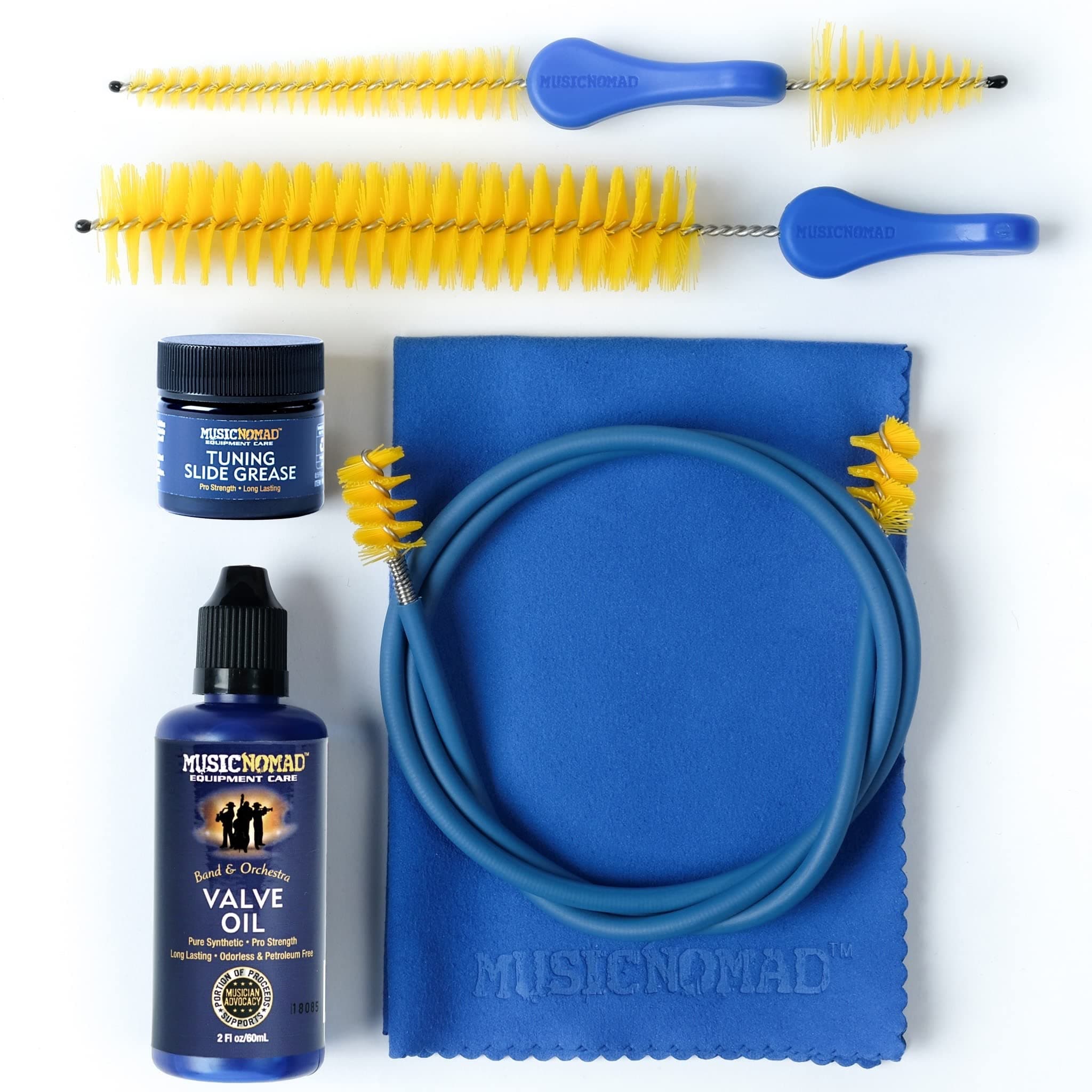 MusicNomad 6 pc. Premium Trumpet (Cornet) Cleaning & Care Kit (MN770)