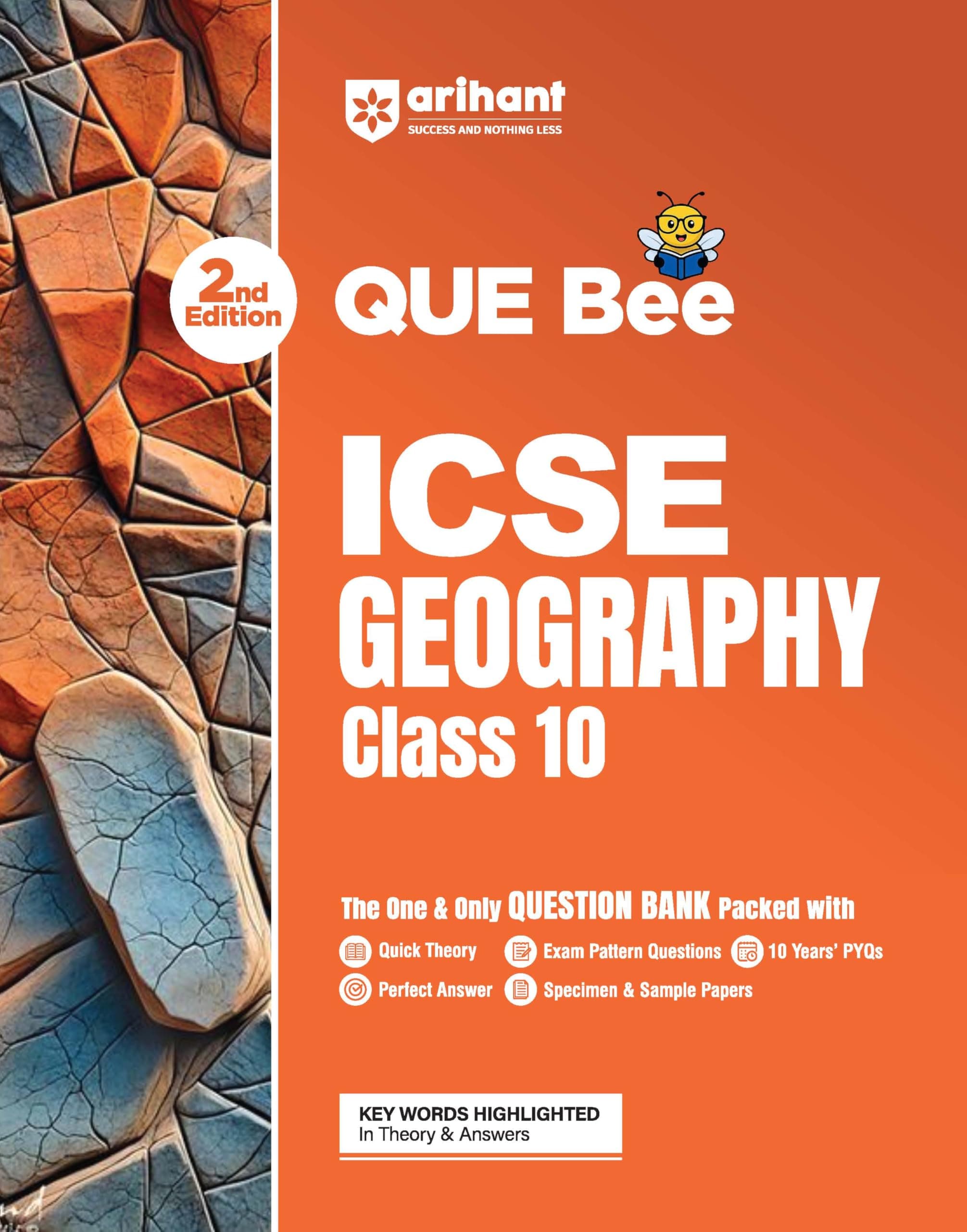 Arihant ICSE Geography Class 10 Exam 2026-27 | Quick Theory, Exam Pattern Questions & Sample Papers | As per Latest ICSE Syllabus | Que Bee 2nd Edition 2027 | Hindi Medium