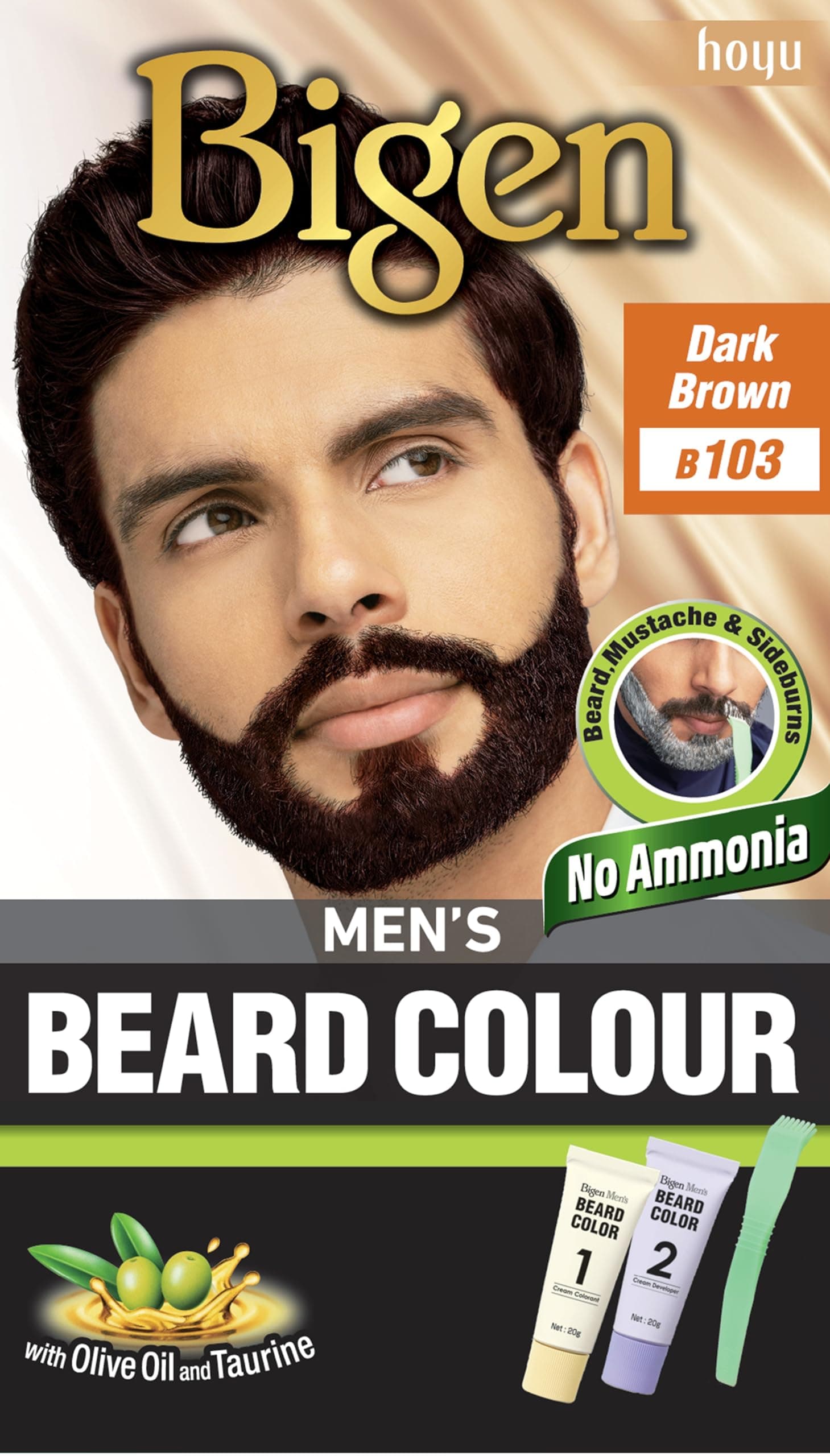 Bigen Mens Beard Colour, 40g - Dark Brown 103