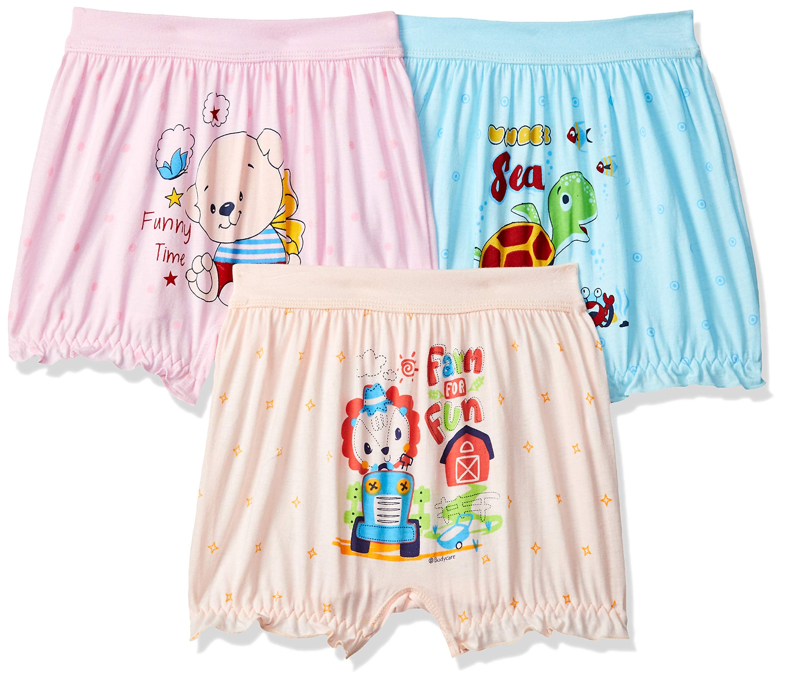 BODYCARE Girl's Regular fit Plain Knicker (320_Multicoloured_18-24 Months)