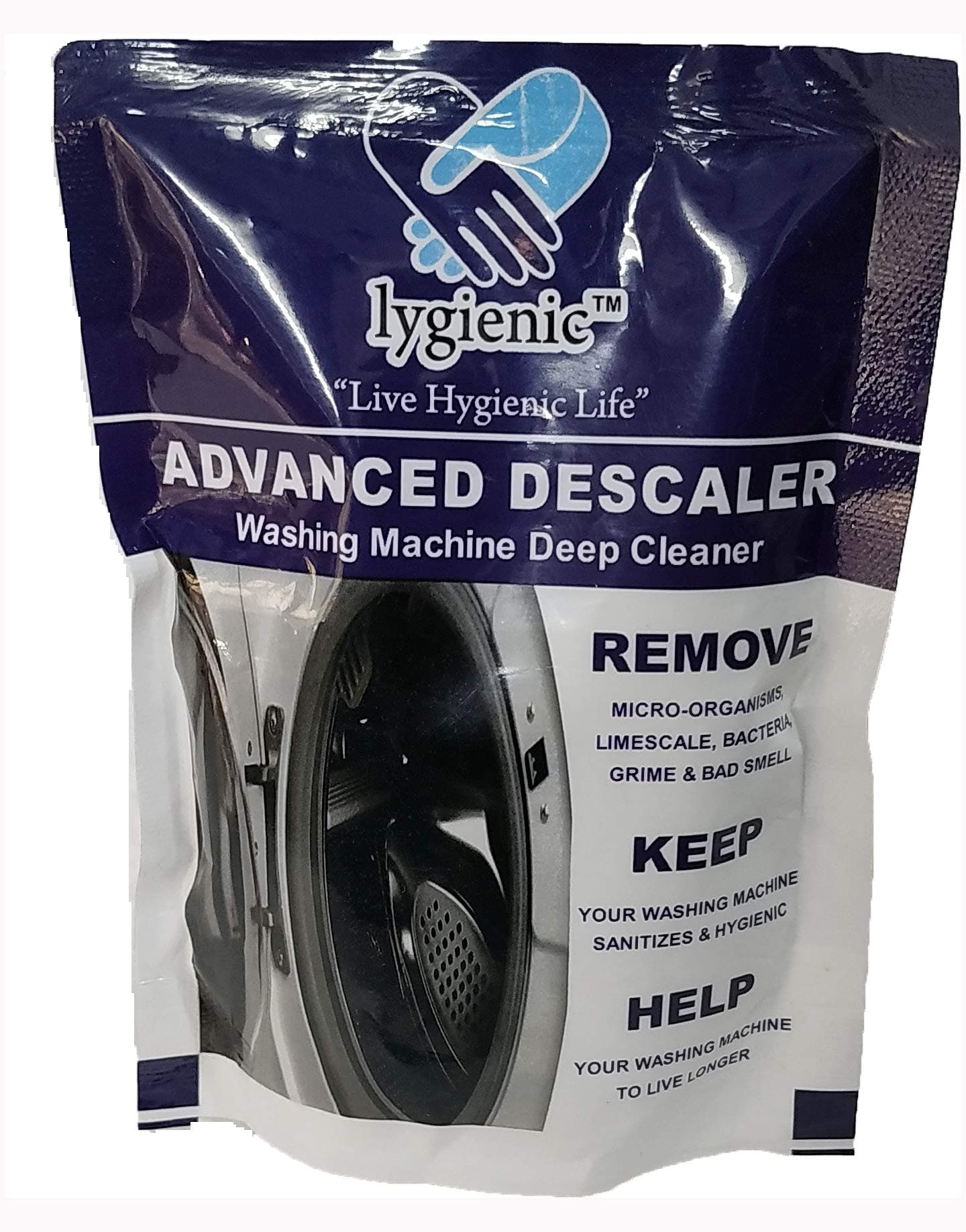 Lygienic Advanced Descaler (Set of 5) Washing Machine Deep Cleaner Powder by eGalaxy Traders