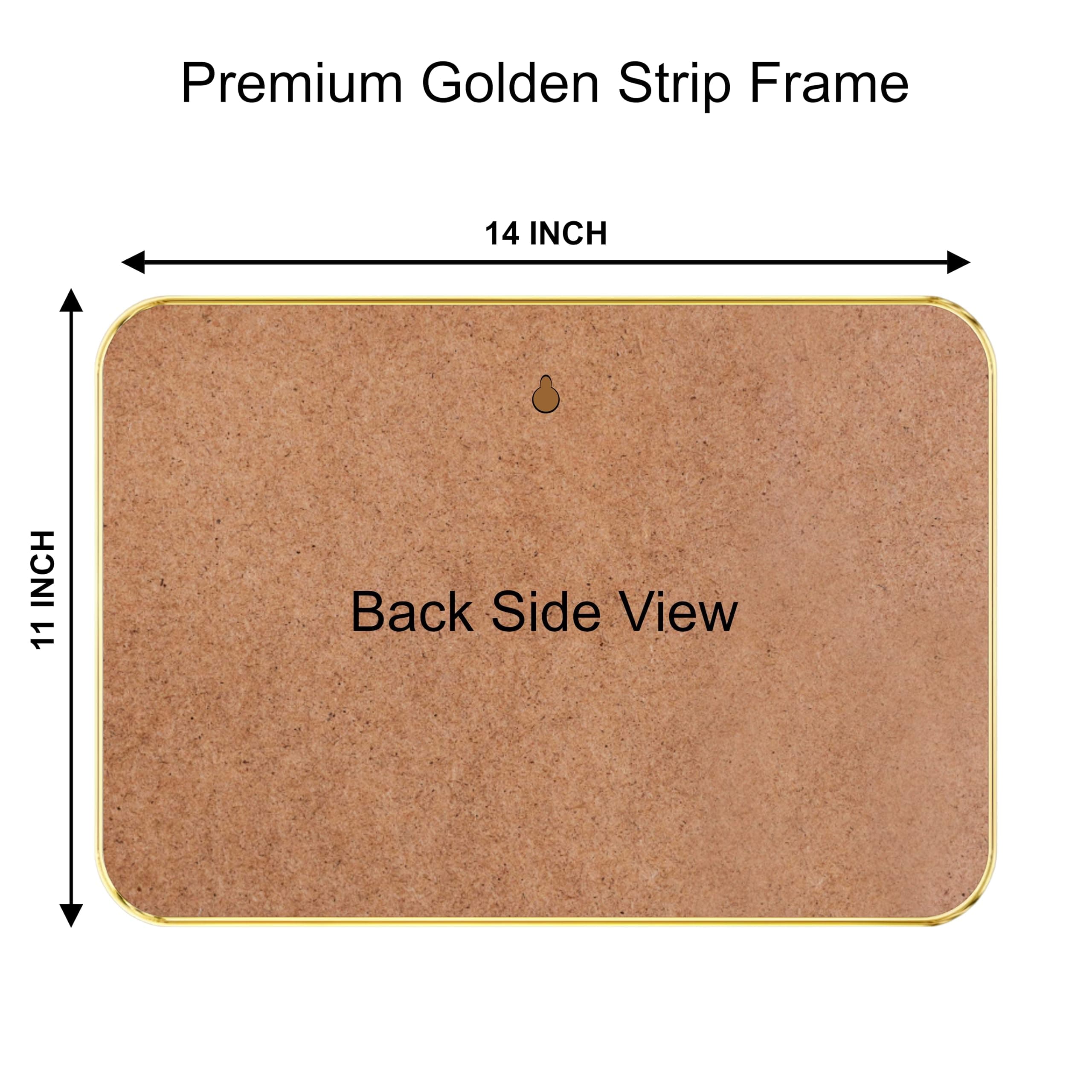 Livin'luxe paintings modern art Premium Sparkle Lamination Finished Surface Golden Slim Frame 50 cm x 34 cm Large Size, For Home/Office/Hotel painting