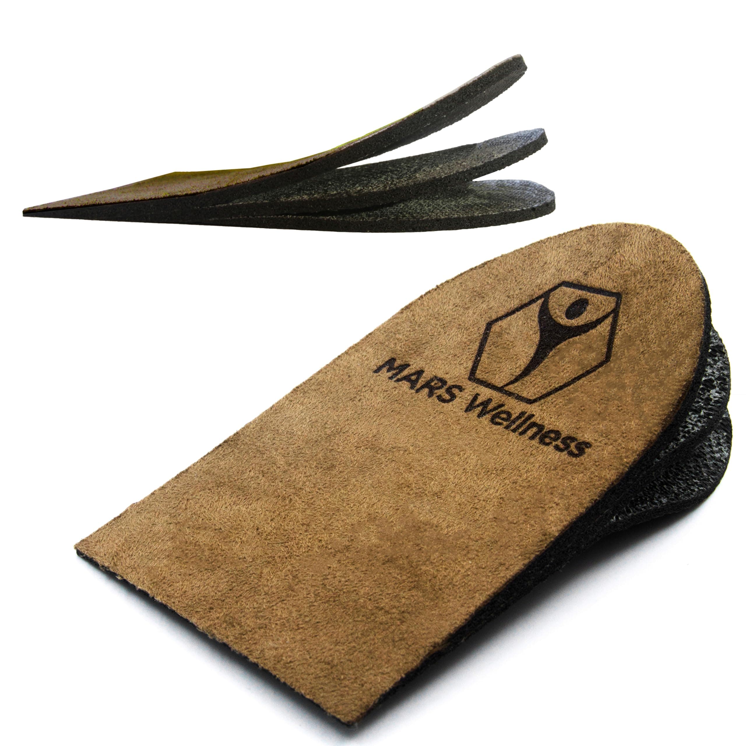 Adjustable Orthopedic Heel Lift For Heel Pain and Leg Length Discrepancies - Medium Pack of 2