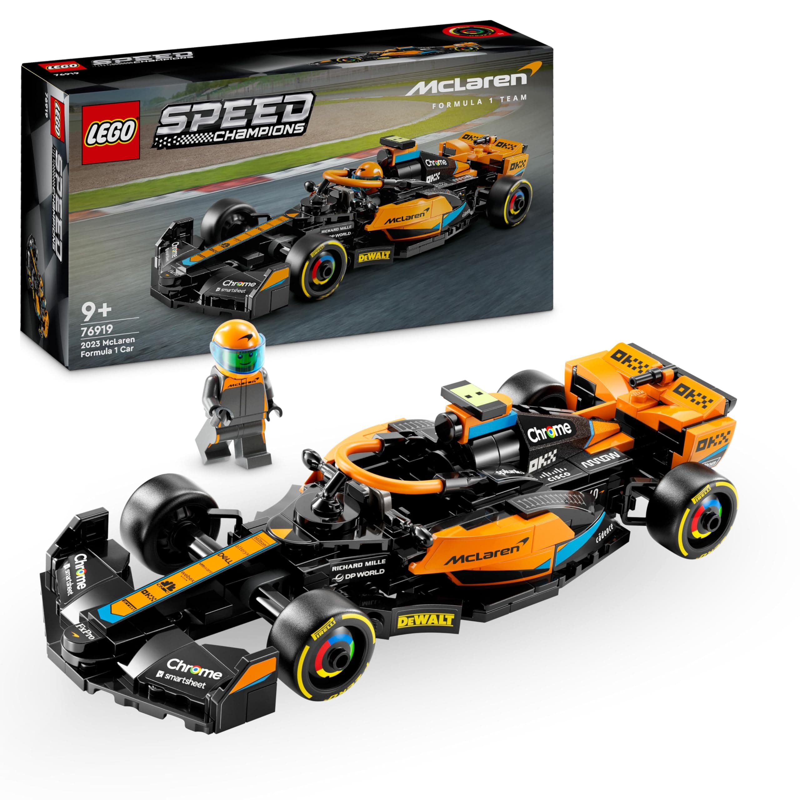 LEGO Speed Champions 2023 McLaren Formula 1 Race Car Toy Set 76919