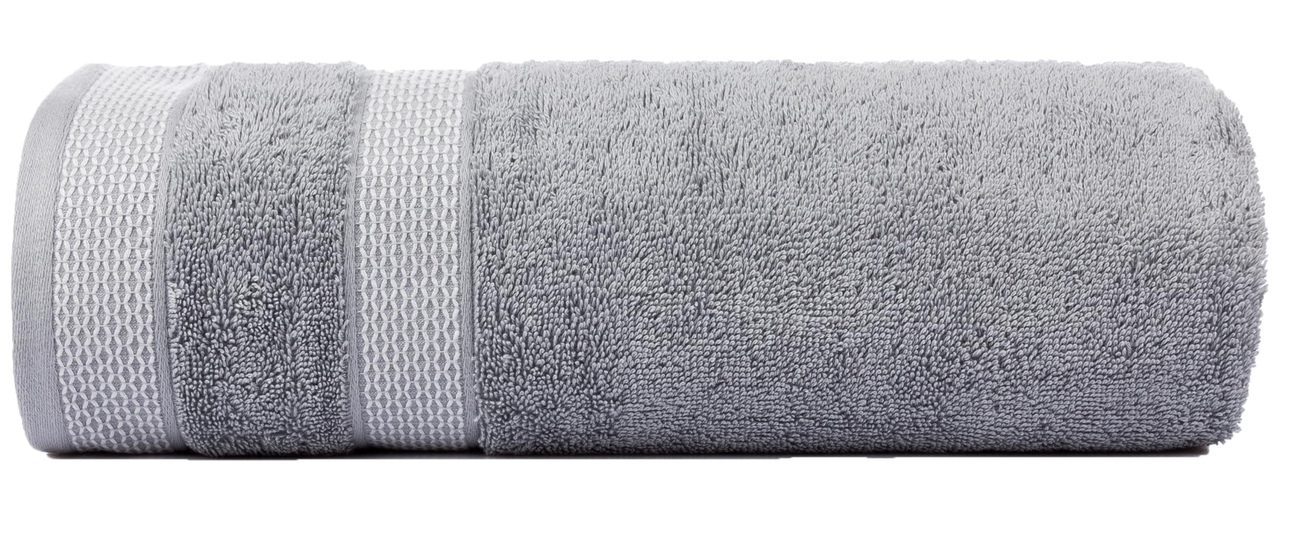 Casa Copenhagen - Egyptian Cotton Solitiare 1 Pcs Large Bath Towel (75 X 150cm) Colour : Grey Violet