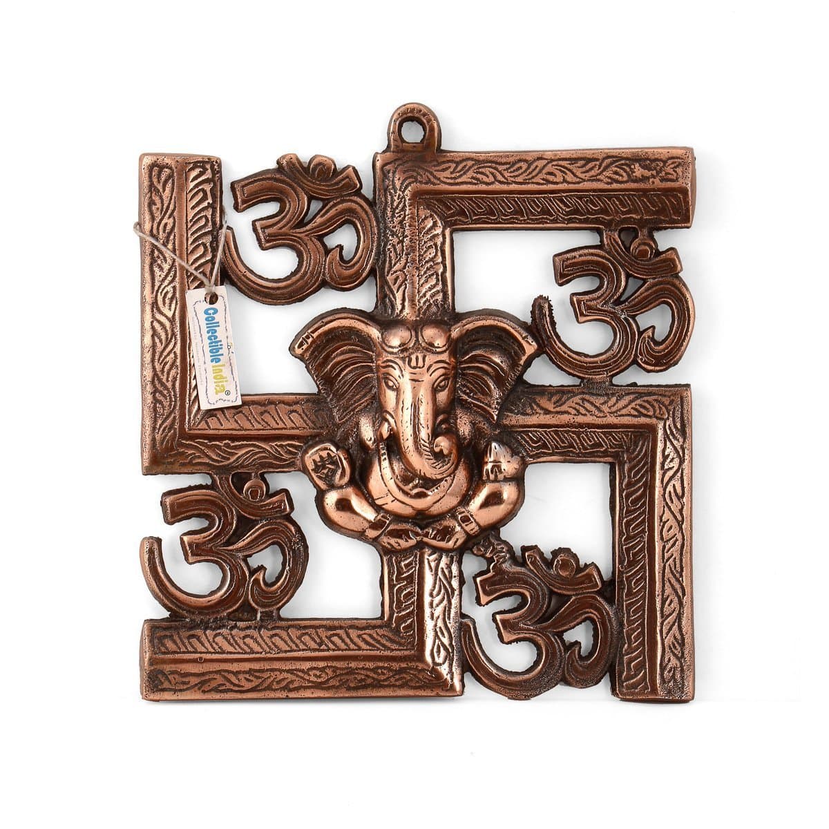Collectible India Diwali Gifts Lord Ganesh Om Swastik Wall Hanging Decor Swastika Ganesha Idols Figurine Diwali Gifts Home Decoration Items