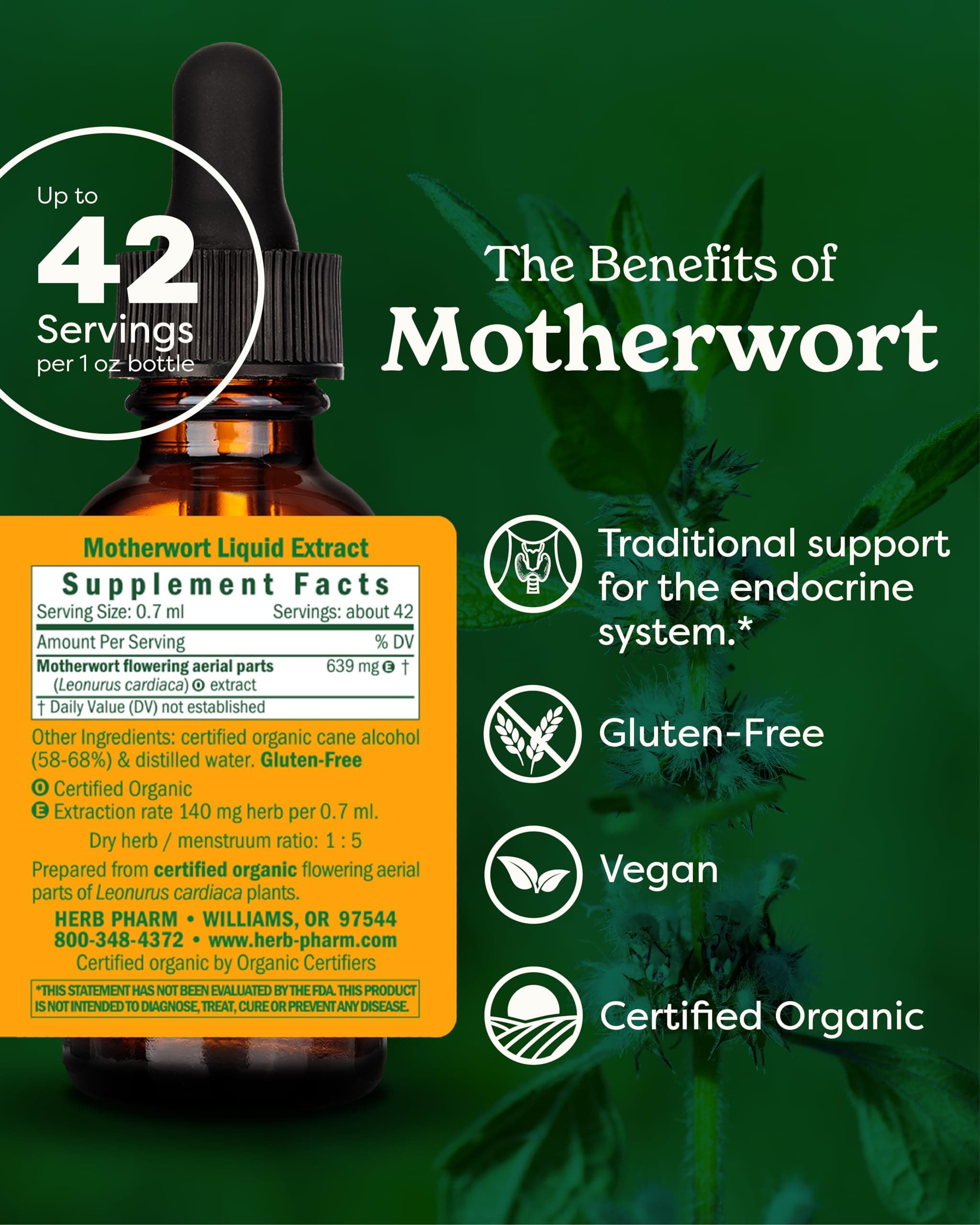 Herb Pharm Motherwort - 1 oz