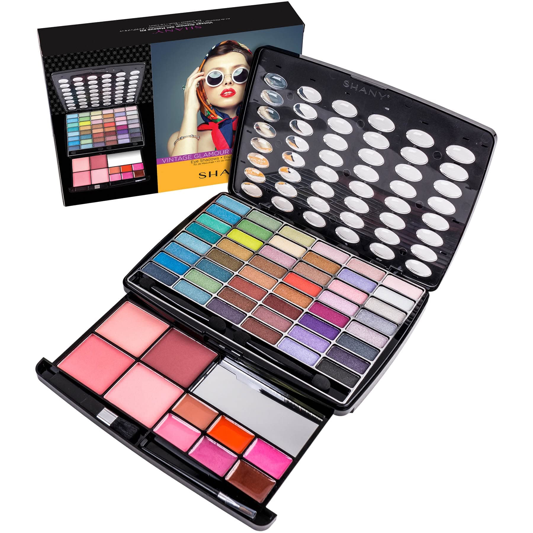SHANY Cosmetics Glamour Girl Makeup Kit - 48 Eyeshadow / 4 Blush /2 Powder