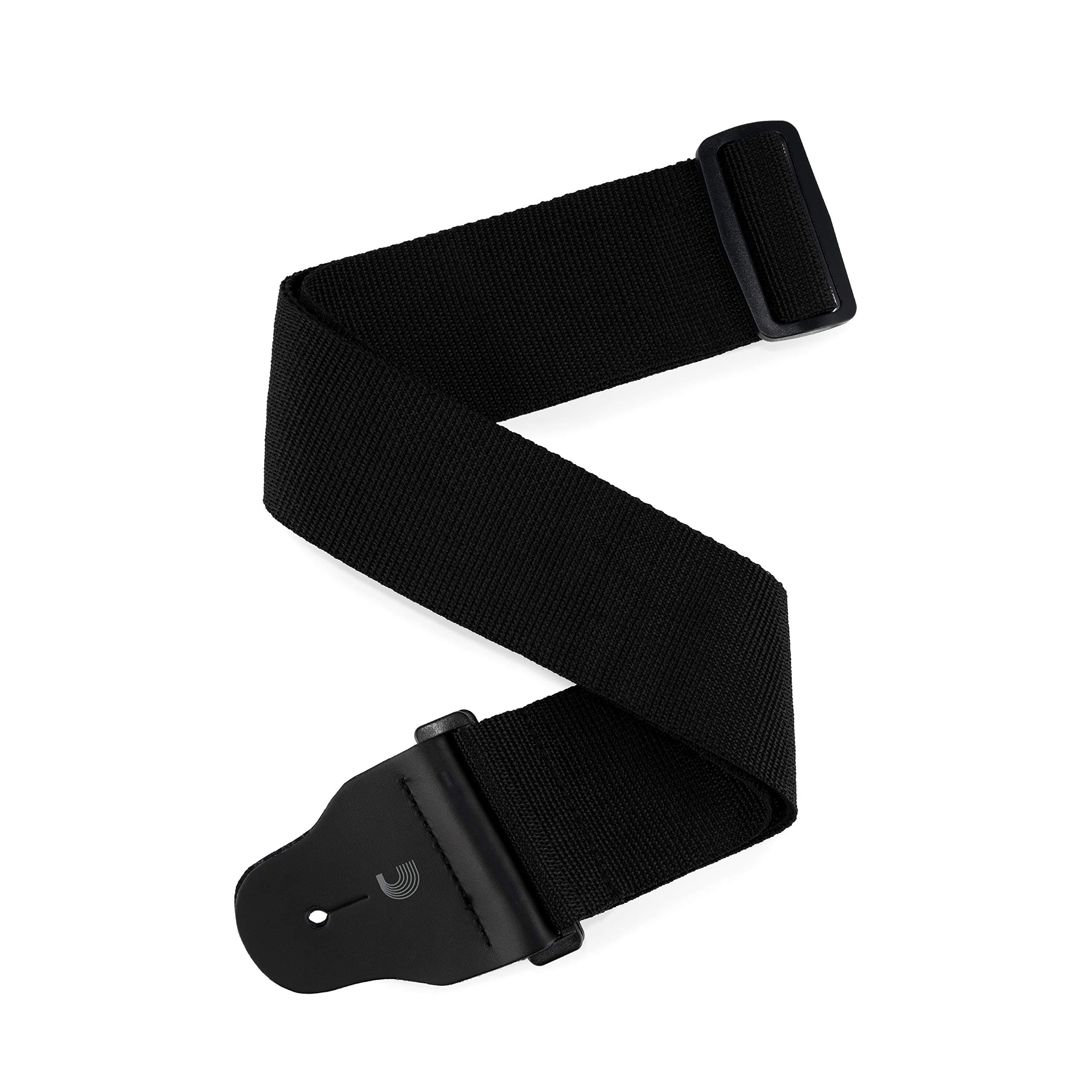 D'Addario Bass Guitar Strap w/Internal Pad, Black, 3 inches wide