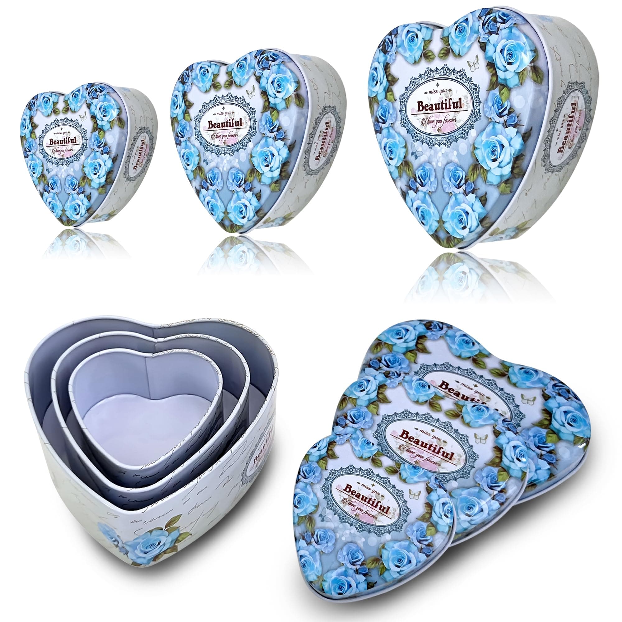 Heart Shape Tin Box