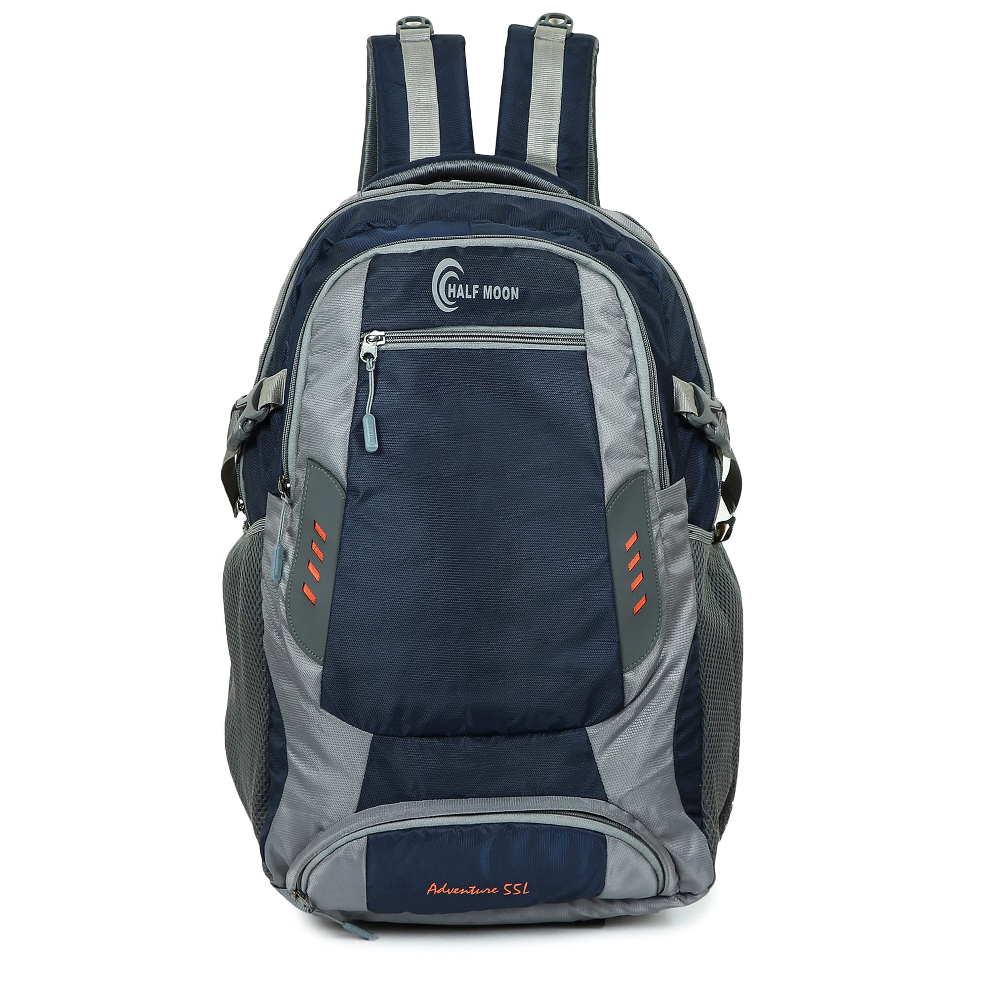 Half Moon Extra Large Size 55L Waterproof Rucksack Bags/Trekking Back packs for Man Woman | Luggage Bag for Travelling with Laptop Compartment | For Hiking, Travel Tracking Backpack for Men & Women