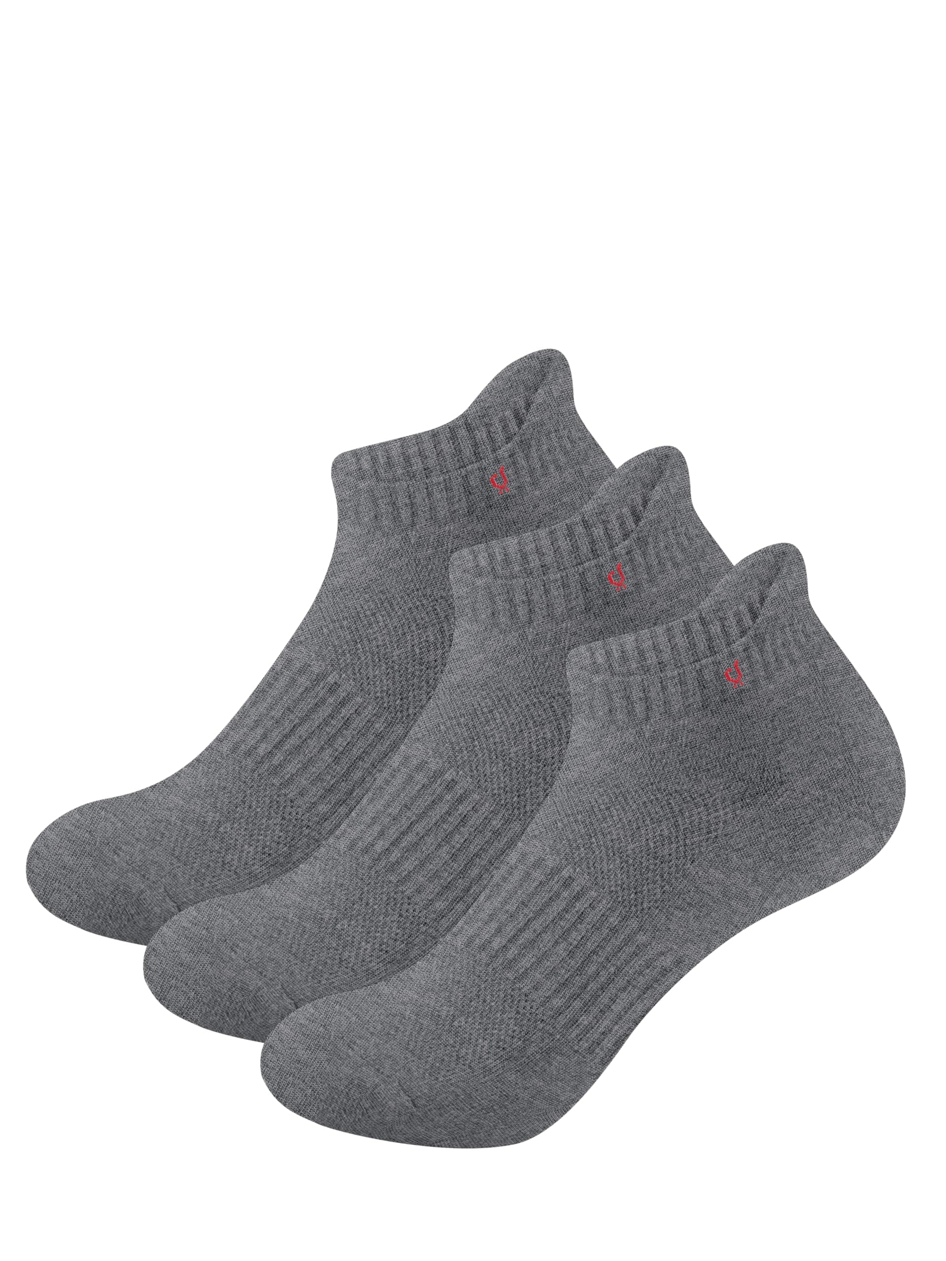 TRENDMALLS Cotton Blend Socks for Mens & Womens, Heel Tab Length Fit, Athletic Odour Free with Arch Support Sports Running wear Unisex Free Size (Packs of 3 & 6)