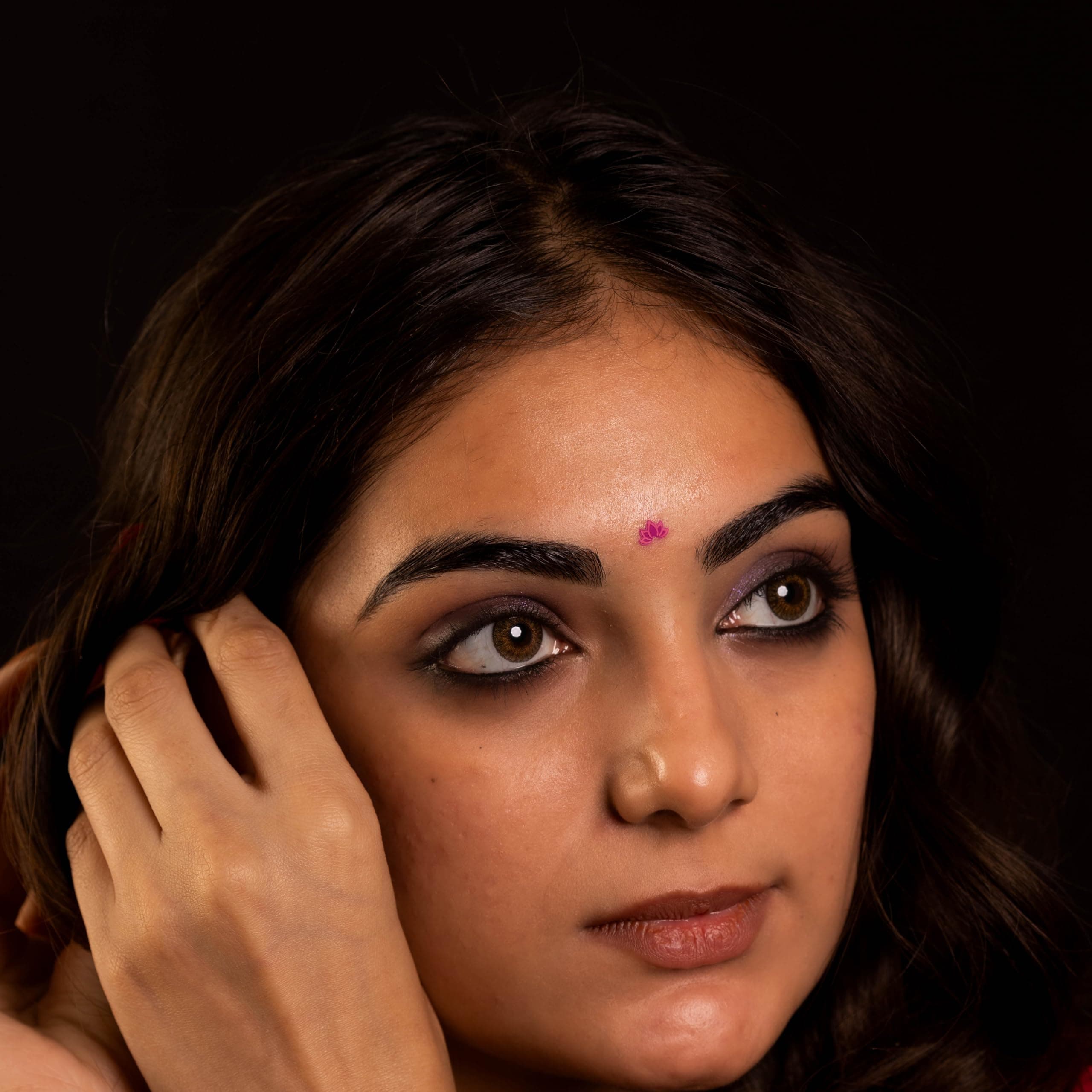 Comet Busters Beautiful Handcrafted Pink Lotus Bindis (BV2055)