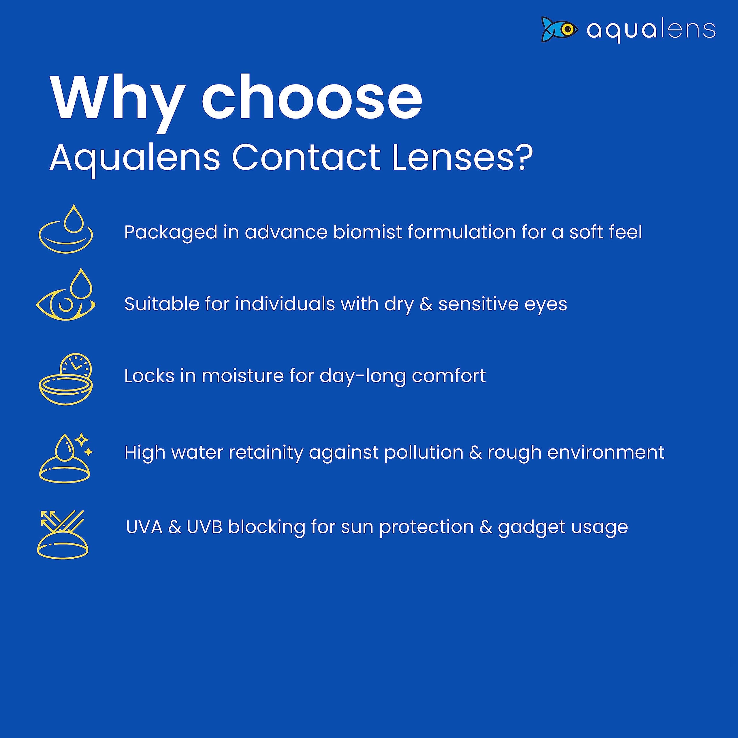 Aqualens Daily Disposable Contact Lenses - (30 Lens/Box) (-2.75)