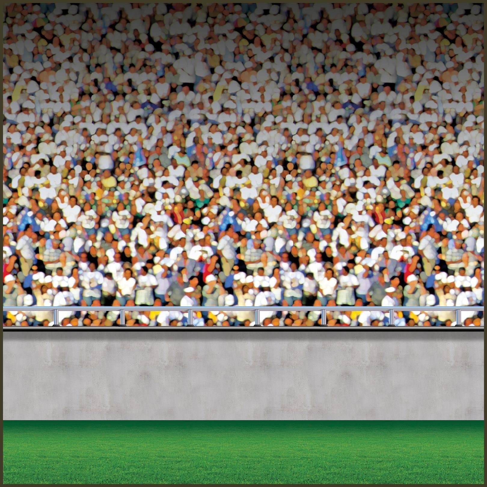 Beistle Lower Deck Stadium Backdrop, 4-Feet by 30-Feet