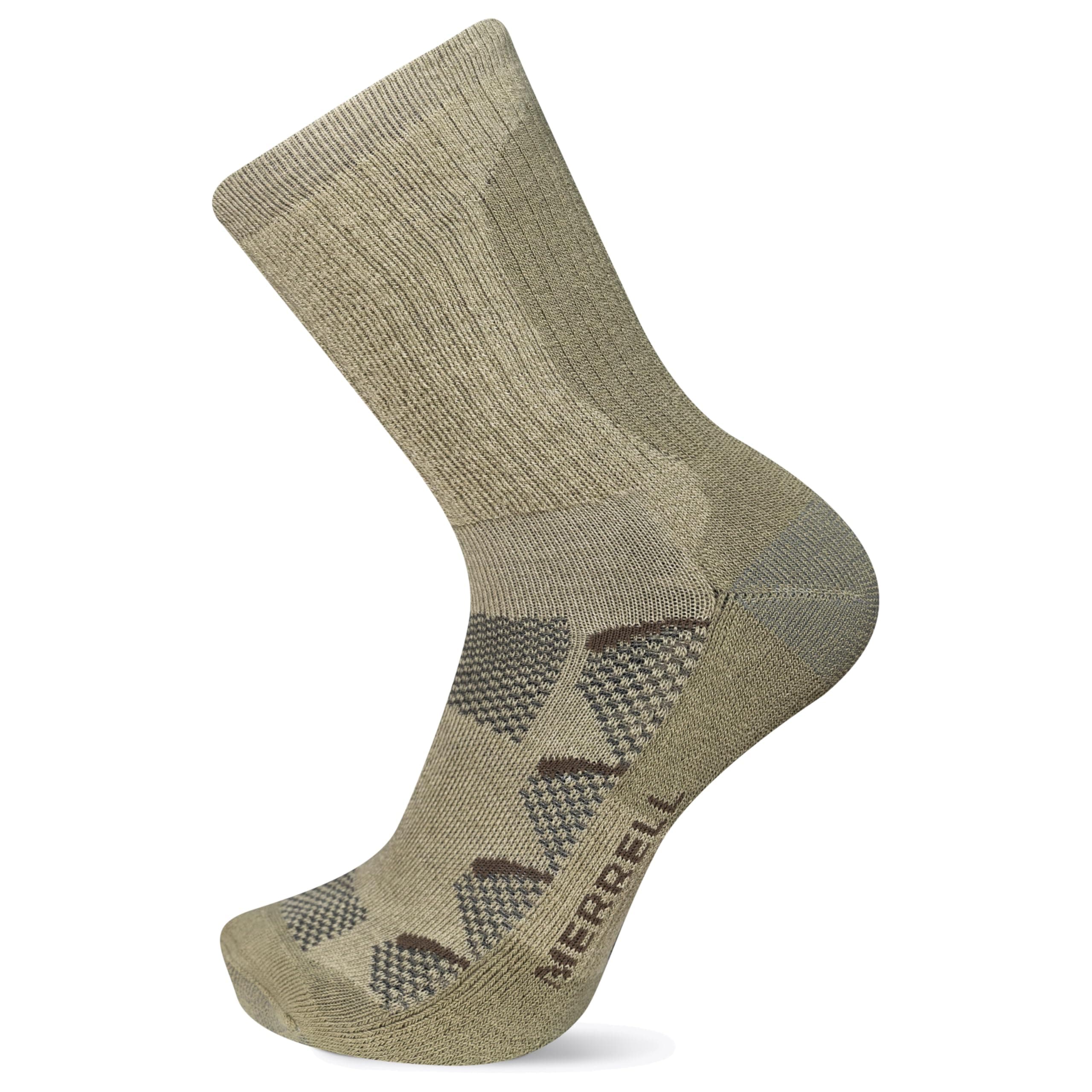 Merrell Men's and Women's Moab Hiking Mid Cushion Socks-1 Pair Pack-Coolmax Moisture Wicking & Arch Support