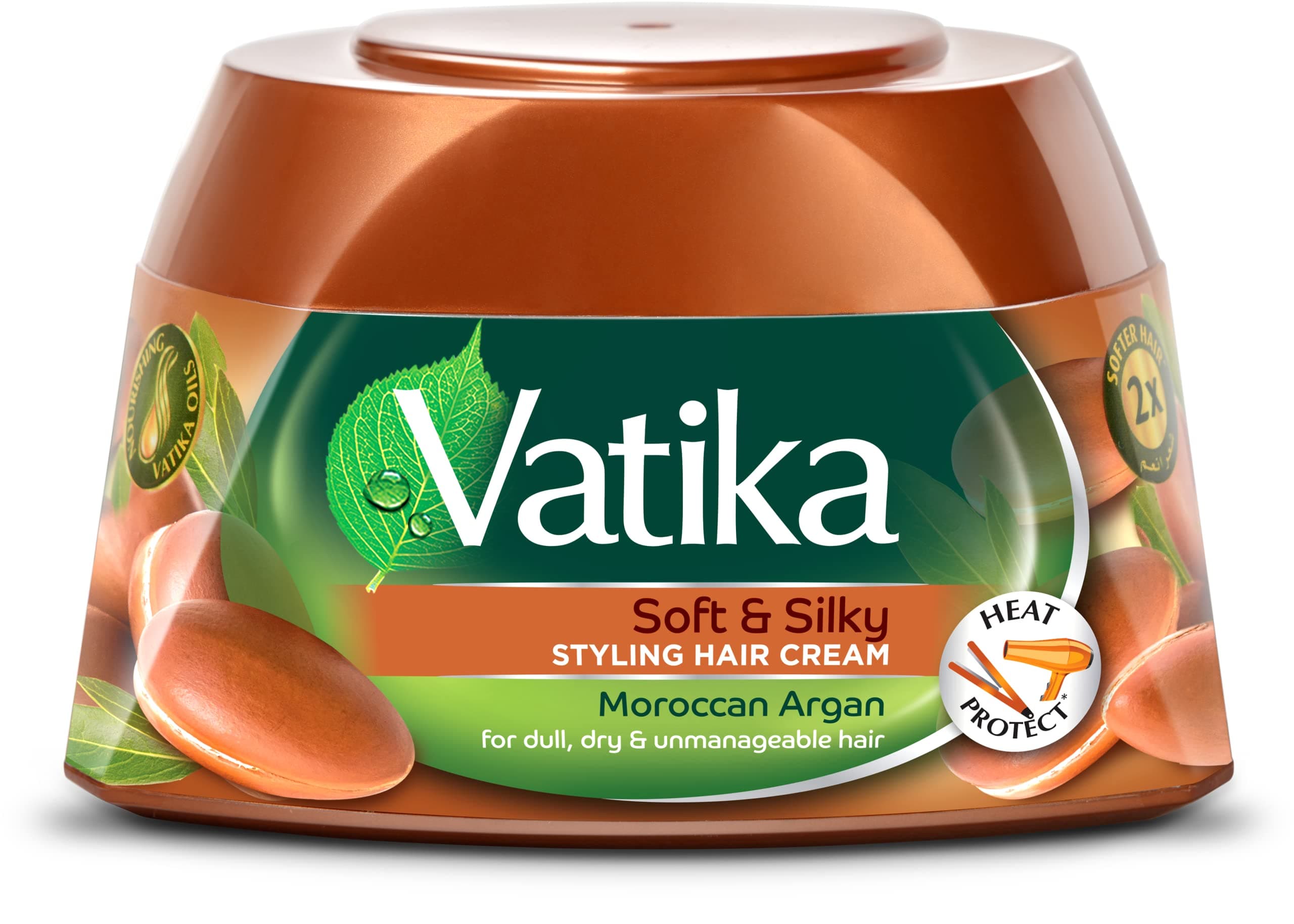 ADAM ZAC Vatika Hair Cream; Soft & Silky; Argan; 140ml