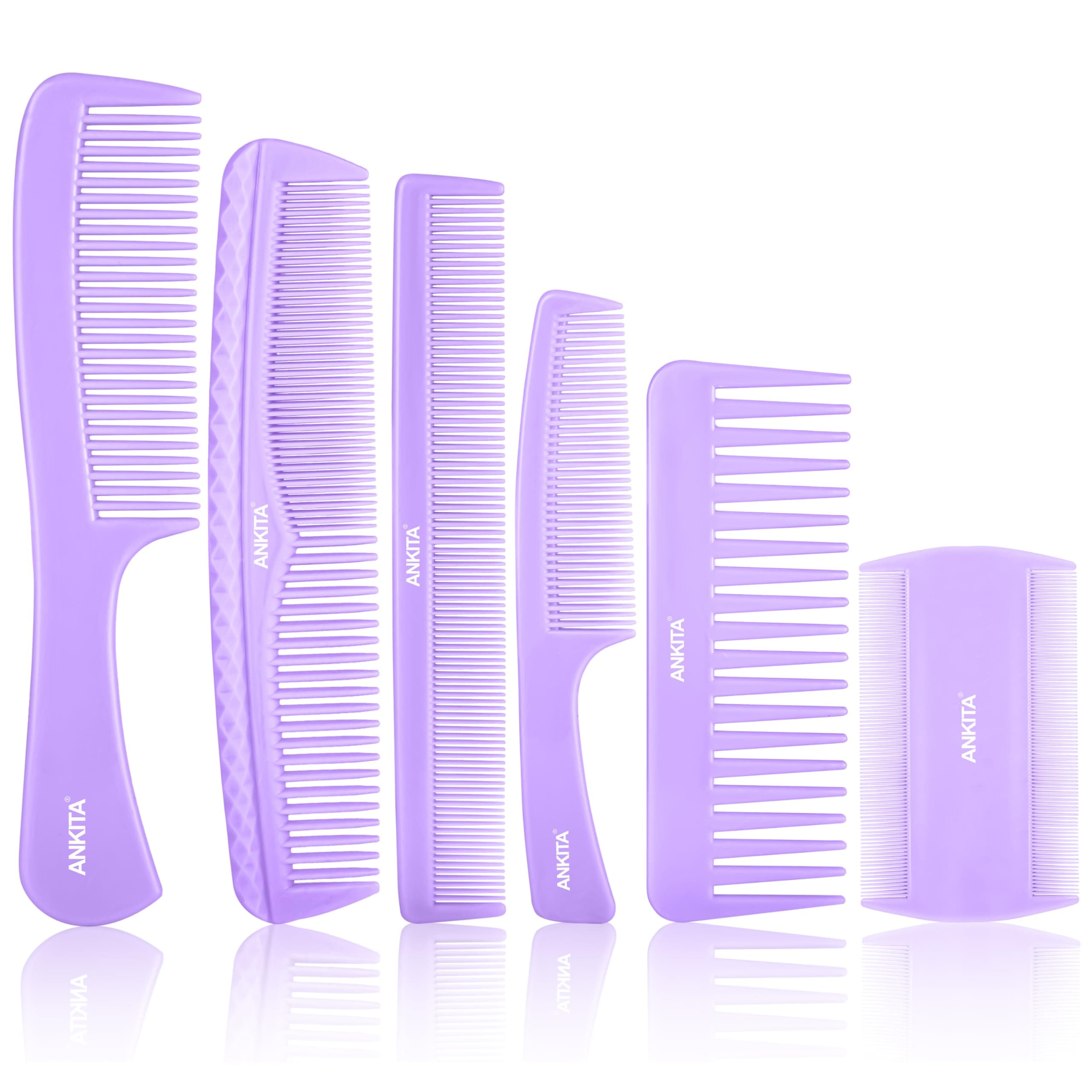 Ankita Hair Comb Set of 6|Hair Styling Comb For Grooming |Hair Comb For Men and Women|(6in1 Set)