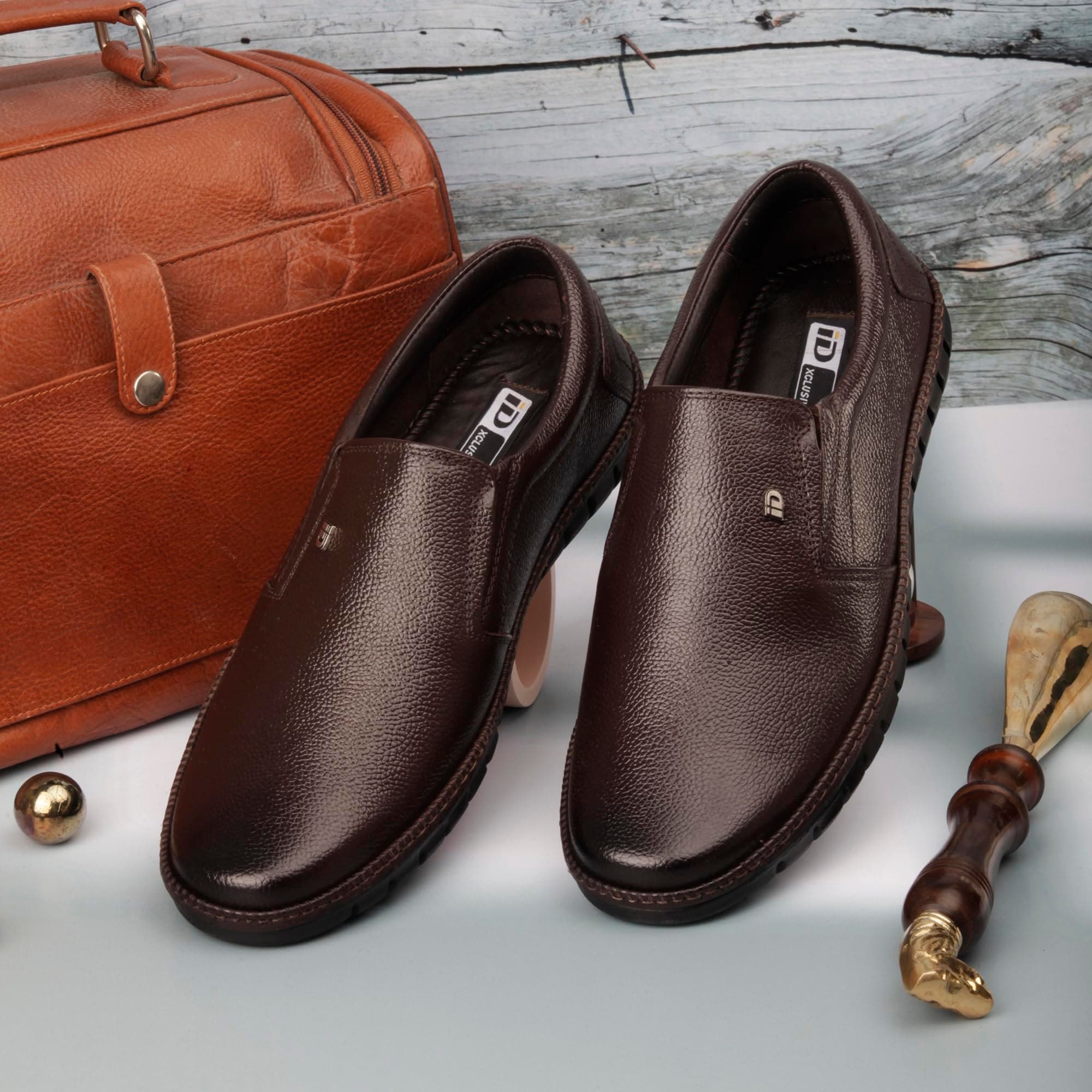 ID Slip-On Leather Formal Shoes for Men