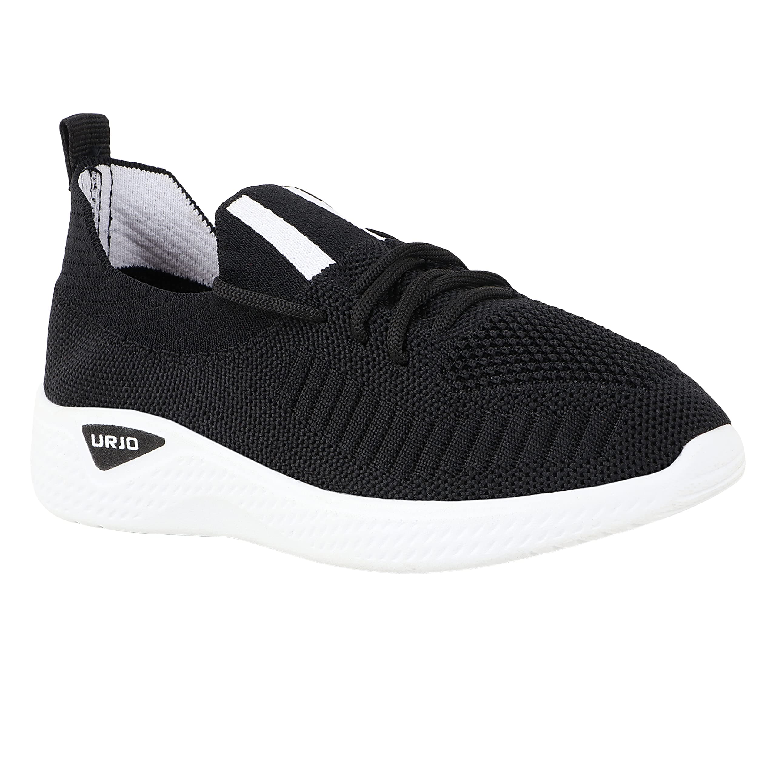 URJO 1160 Unisex Kids Shoes | Breathable, Lightweight & Durable | Memory Foam Comfortable Fit Shoes Boys & Girls Louis-Black_11