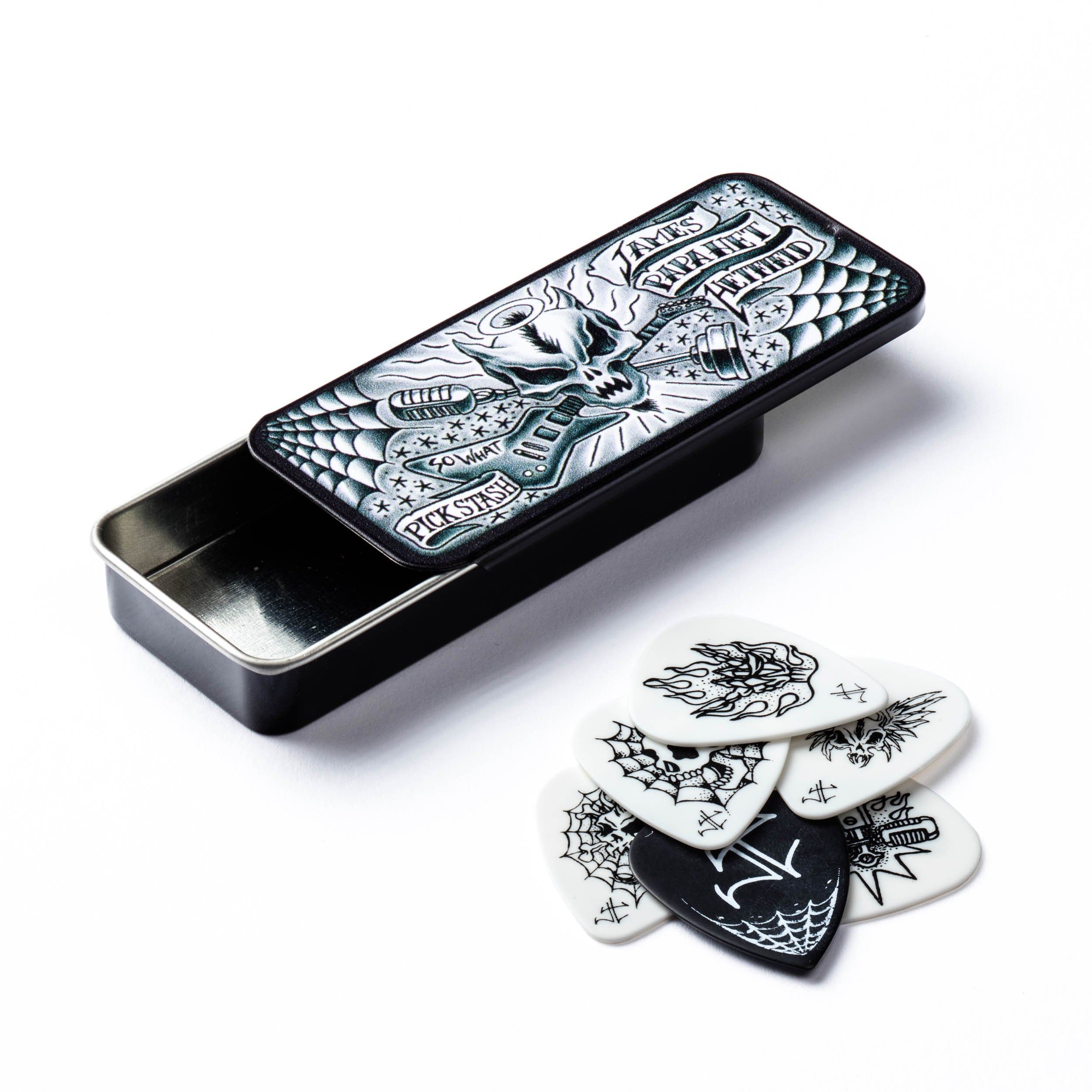 Dunlop JPH01T088 James Hetfield Pick Tin, Assorted, .88mm, 6 Picks/Tin