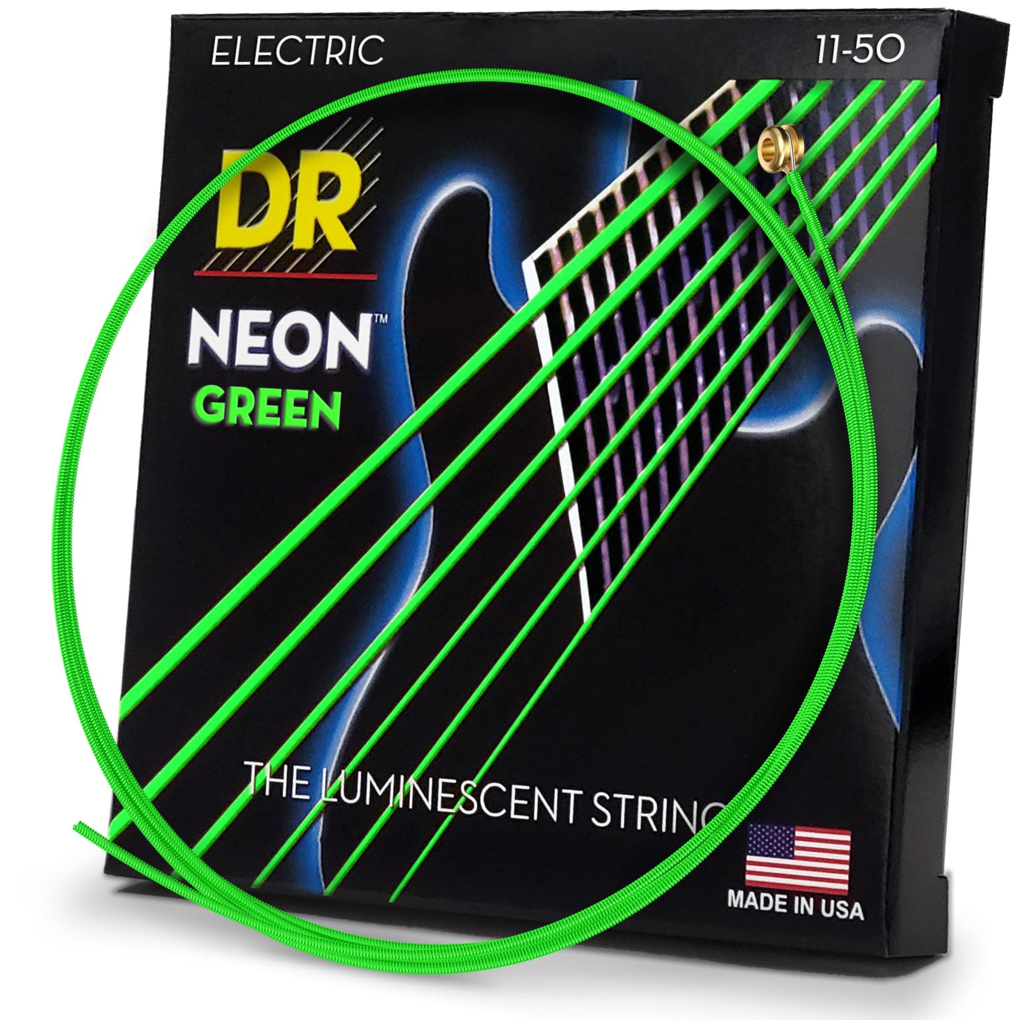 DR Strings NGE-11 Coated Nickel Electric Guitar Strings, Heavy