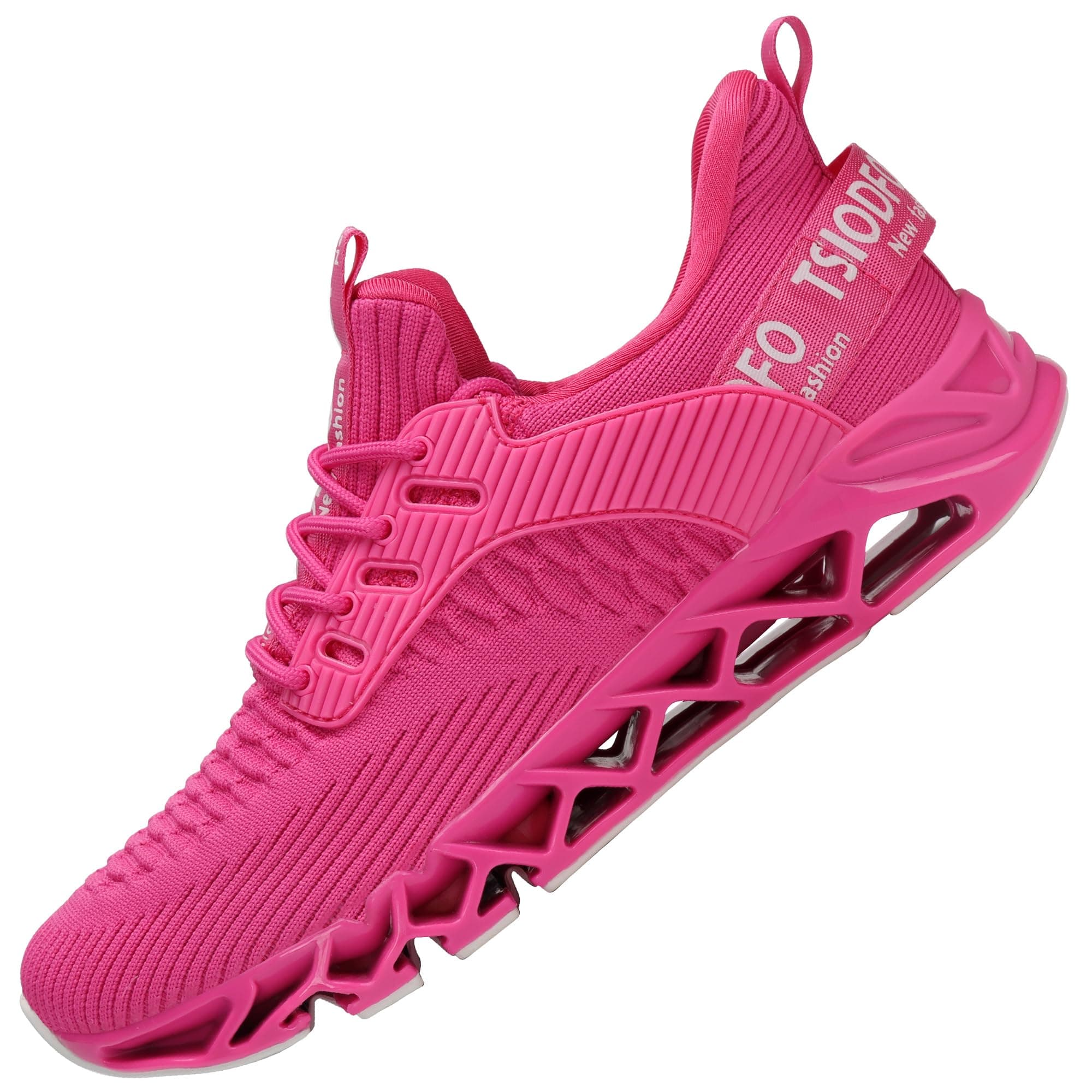 Ezkrwxn Women Sport Running Shoes Fashion Casual Atheltic Walking Tennis Sneakers, Rose Red, 9