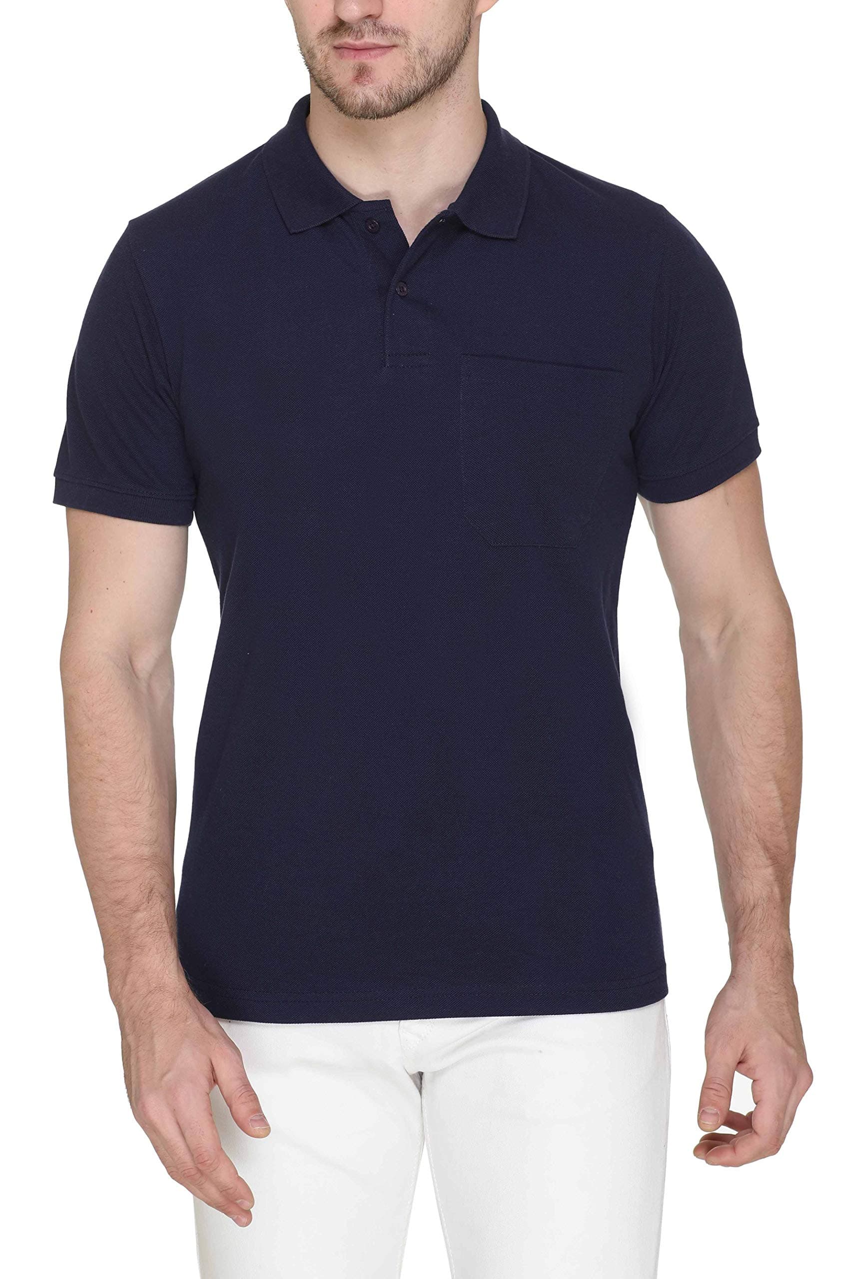 Colors & Blends Men's Slim Fit Polo T-Shirt