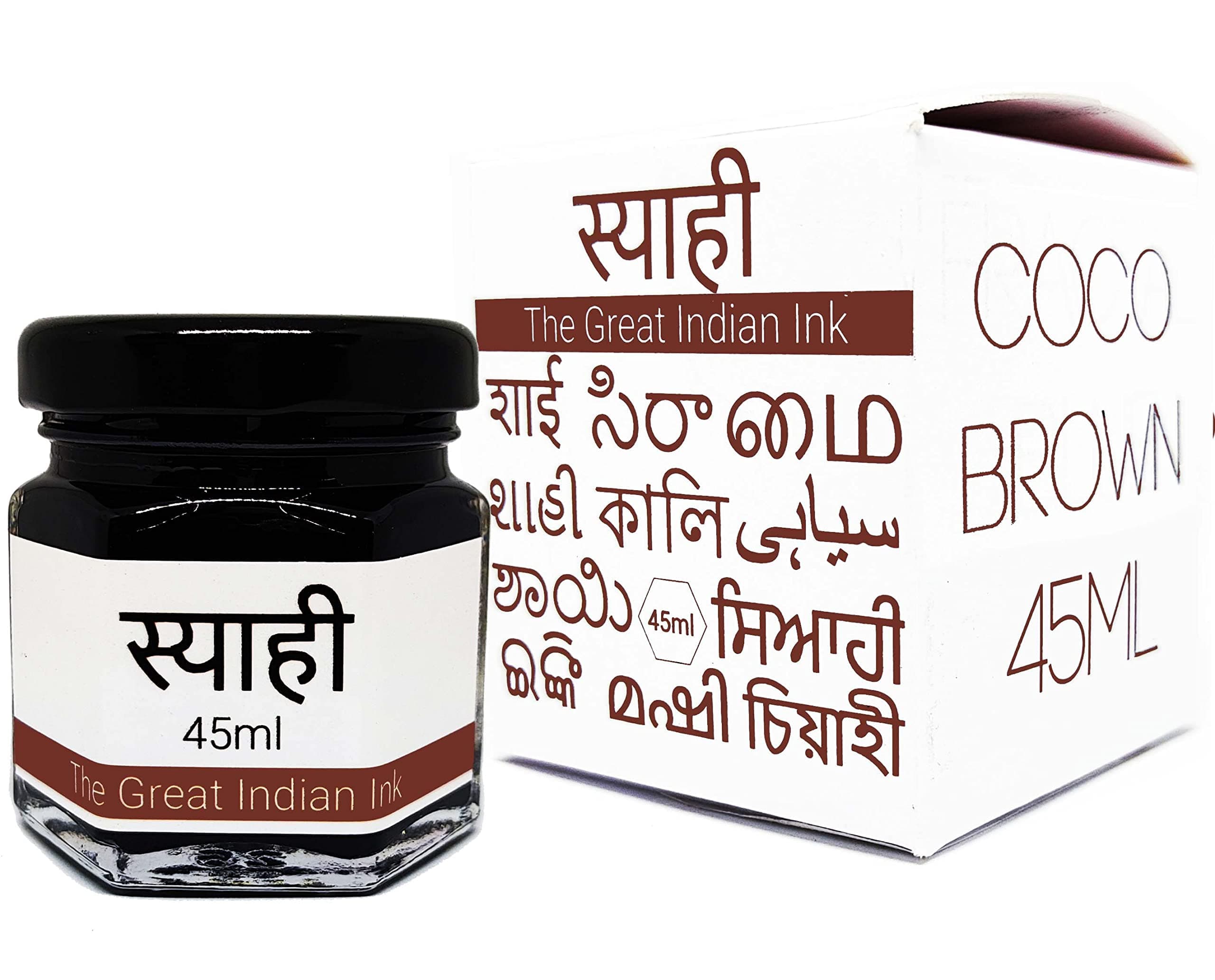 Syahi - The Great Indian Ink (Coco Brown) Fountain Pen, Calligraphy, Drawing, Doodle