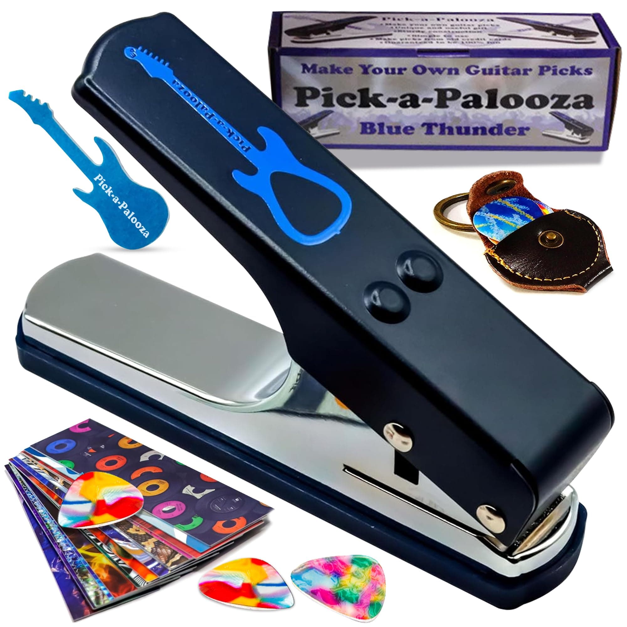 Pick-a-Palooza® DIY Guitar Pick Punch - The Premium Guitar Pick Maker - Now You Can Make Your Own G
