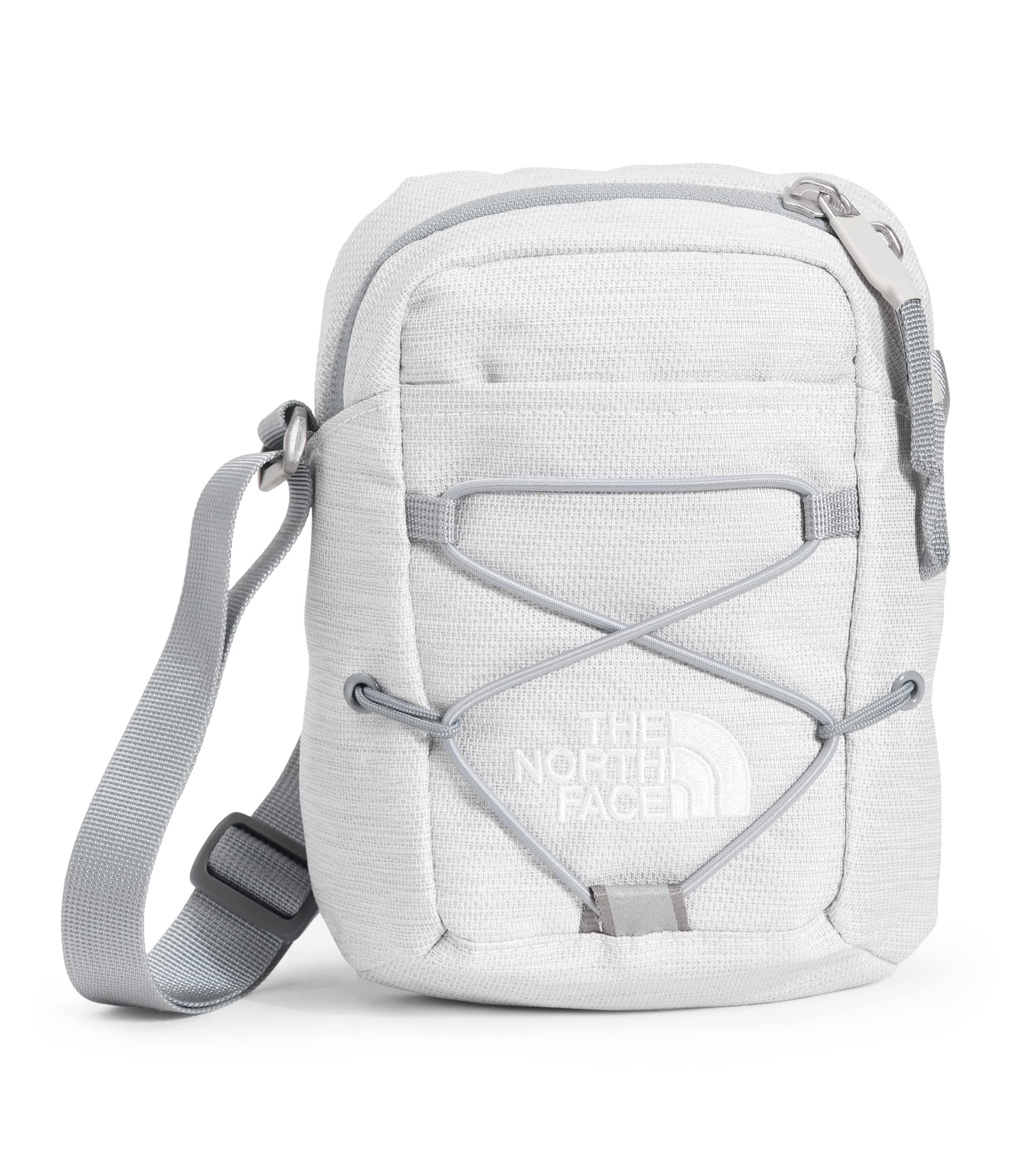 The North Face Jester Crossbody Bag, TNF White Metallic Mélange/Mid Grey, One Size