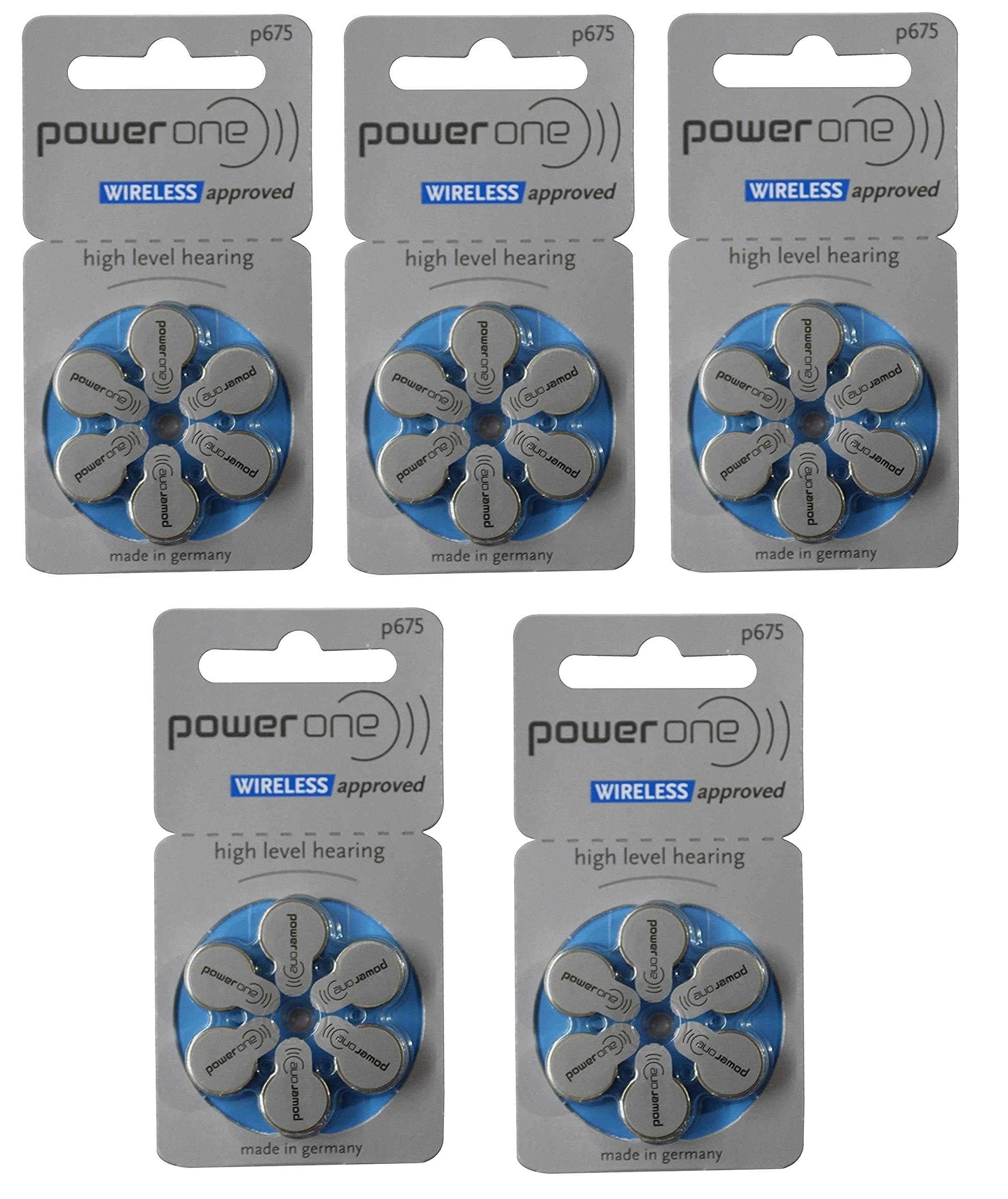 Power One Powerone P675 Hearing Aid Battery (Pack Of 5)(30 Cells)
