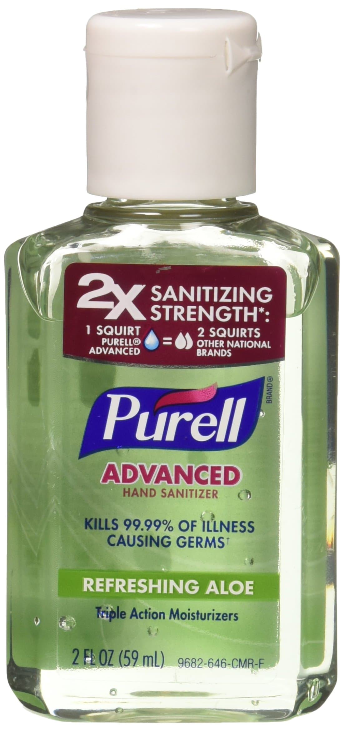 PURELL HAND SANITIZER ALOE 2 OZ. (6/PK)