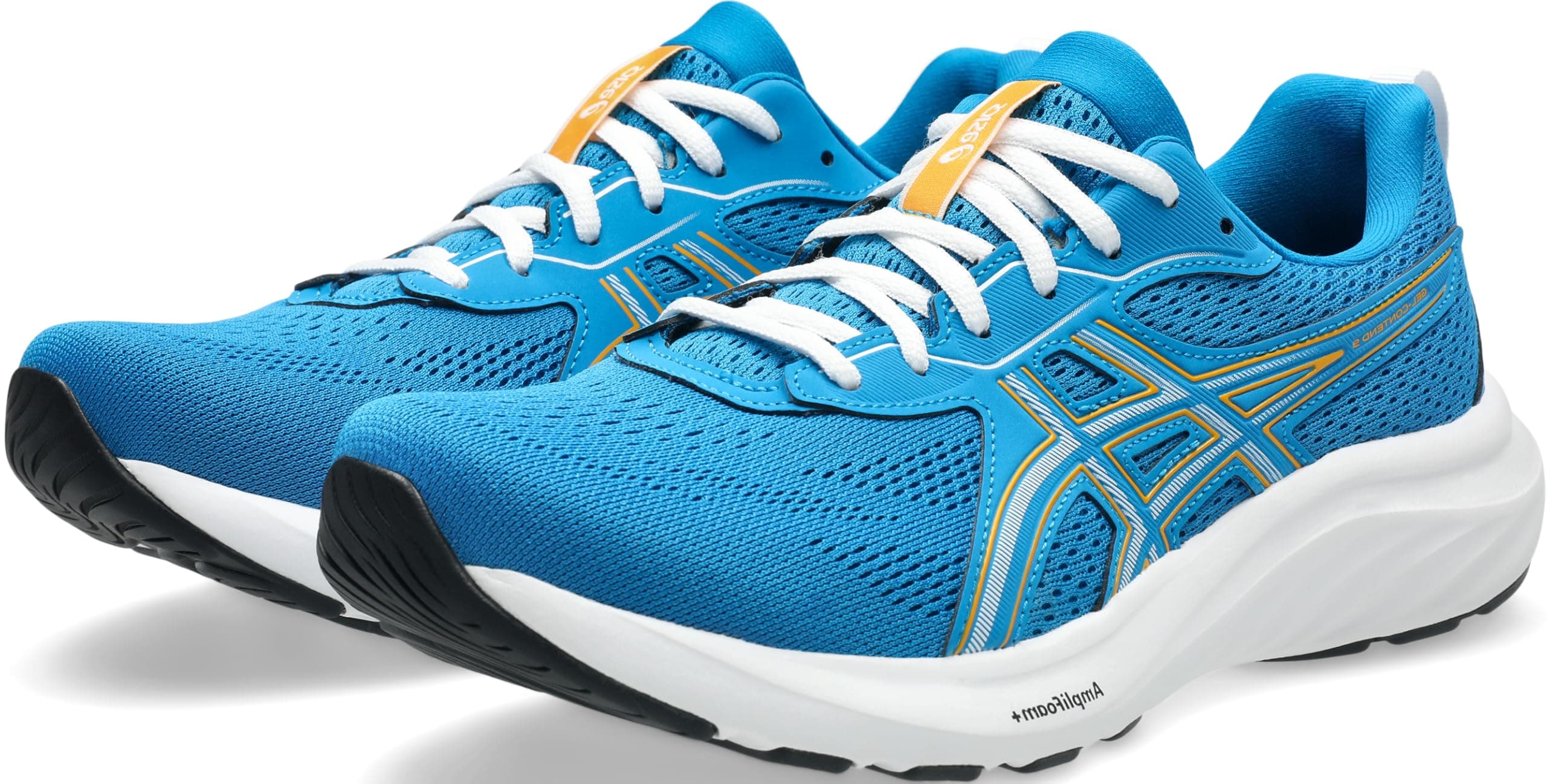 ASICS Men's Gel-Contend 9 Running Shoes, Aegean Blue Yamabuki, 11