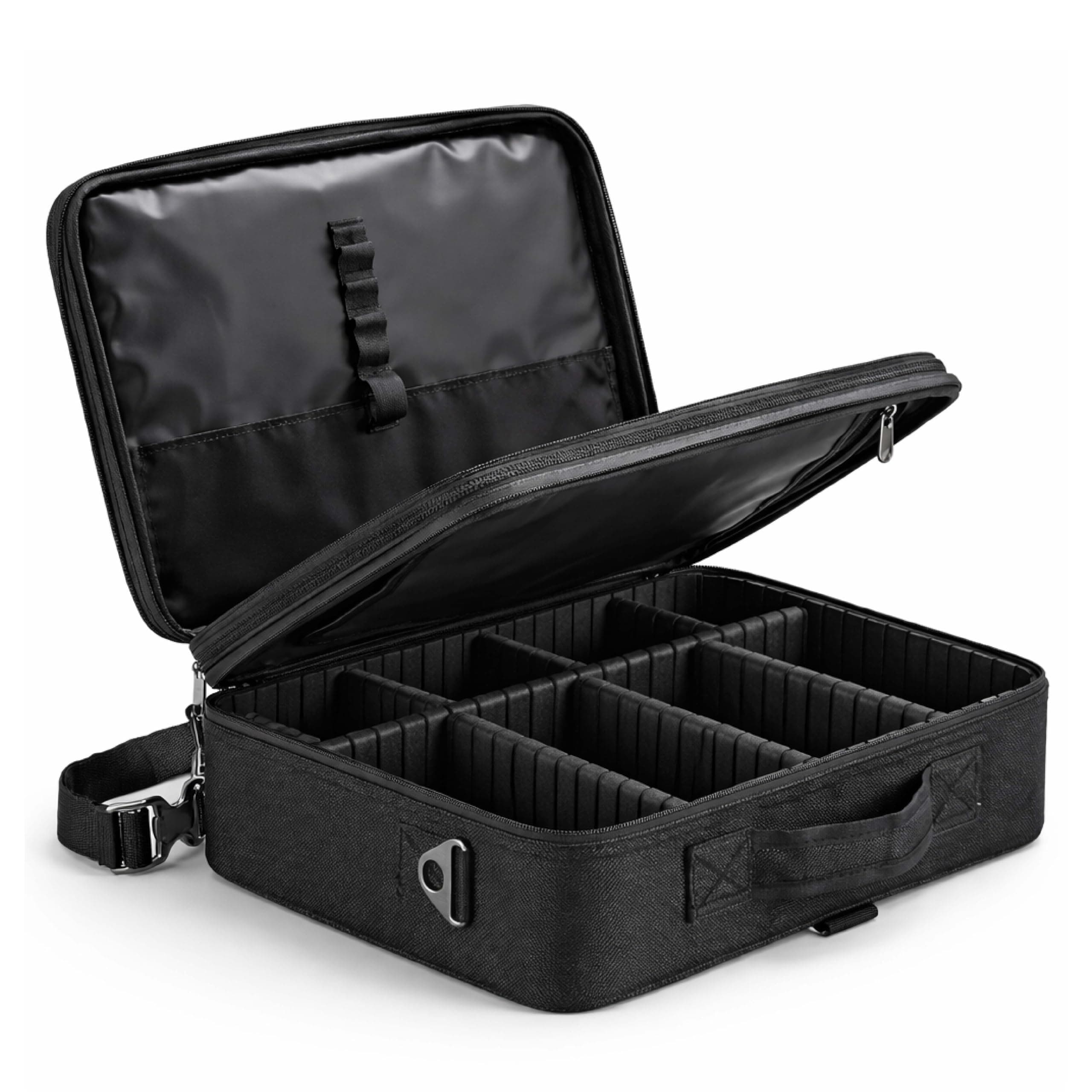 ROZIA Extra Large Size 40cm x 30 cm x 12cm Makeup Box for Girls,Makeup Box Vanity, Makeup Kit Pouch, Cosmetic Bag, Makeup Brush Organizer and Vanity Bag, Toiletry Jewellery Box (40cm x 30 cm x 12cm)