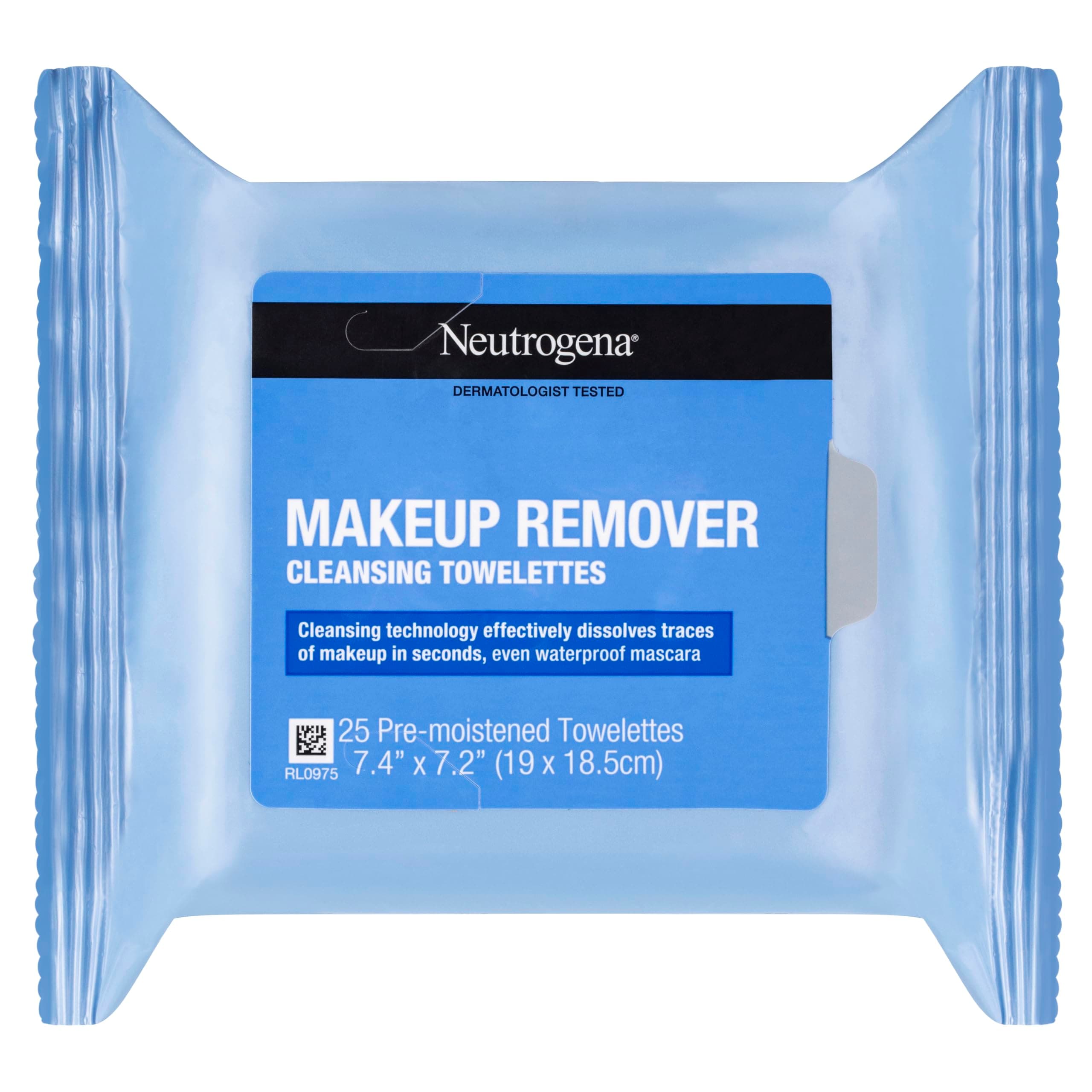 Neutrogena Makeup Remover Cleansing Towelettes Refill Pack, 25 Count