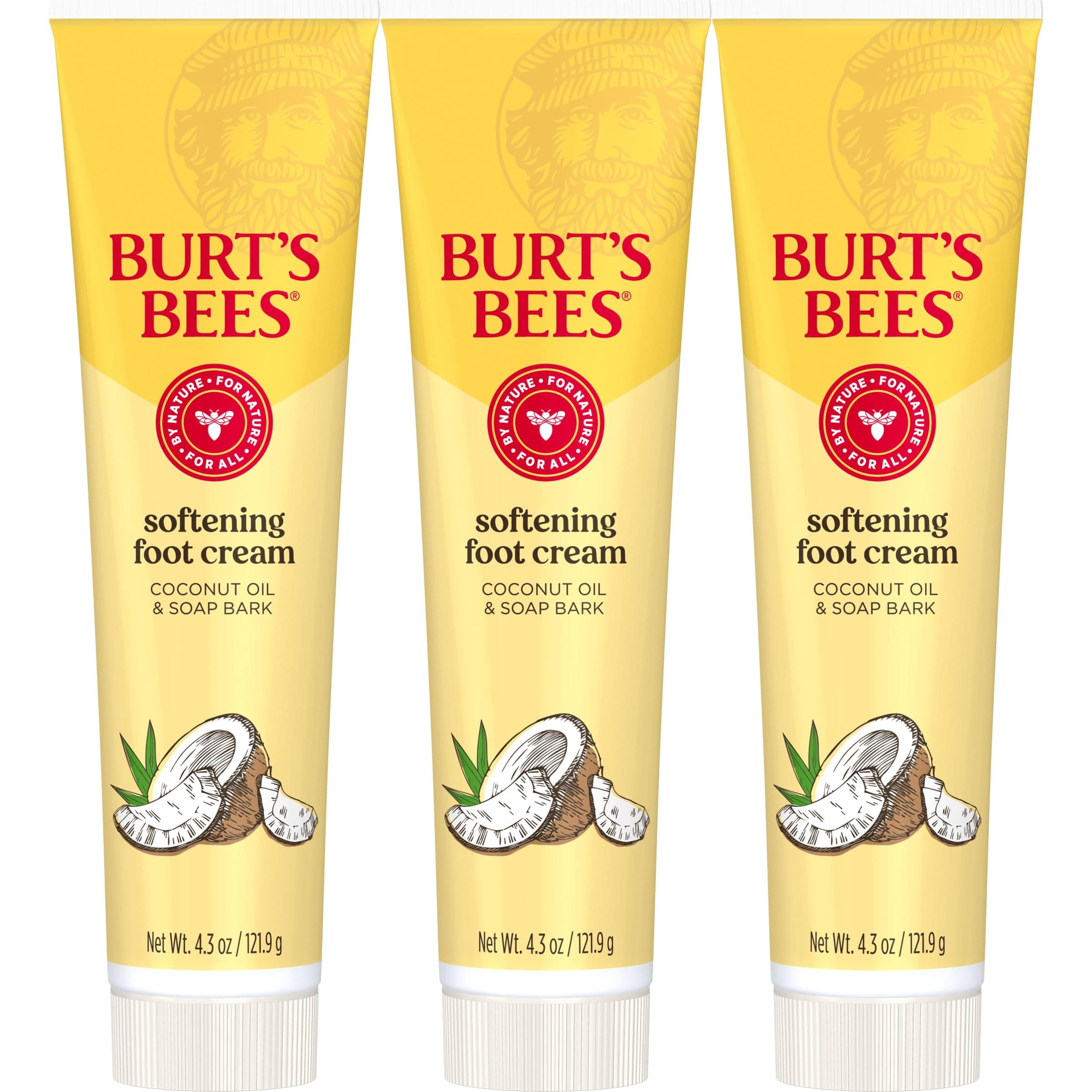 Burt'S Bees Burts Bees Coconut Foot Crme, 4.34 Ounces (Pack Of 3)